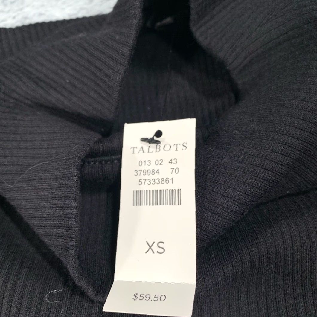 Talbots Talbots Black Turtleneck long sleeve top NWT XS Regular Women T-Shirt Size XS / US 0-2 / IT 36-38 - 3 Thumbnail