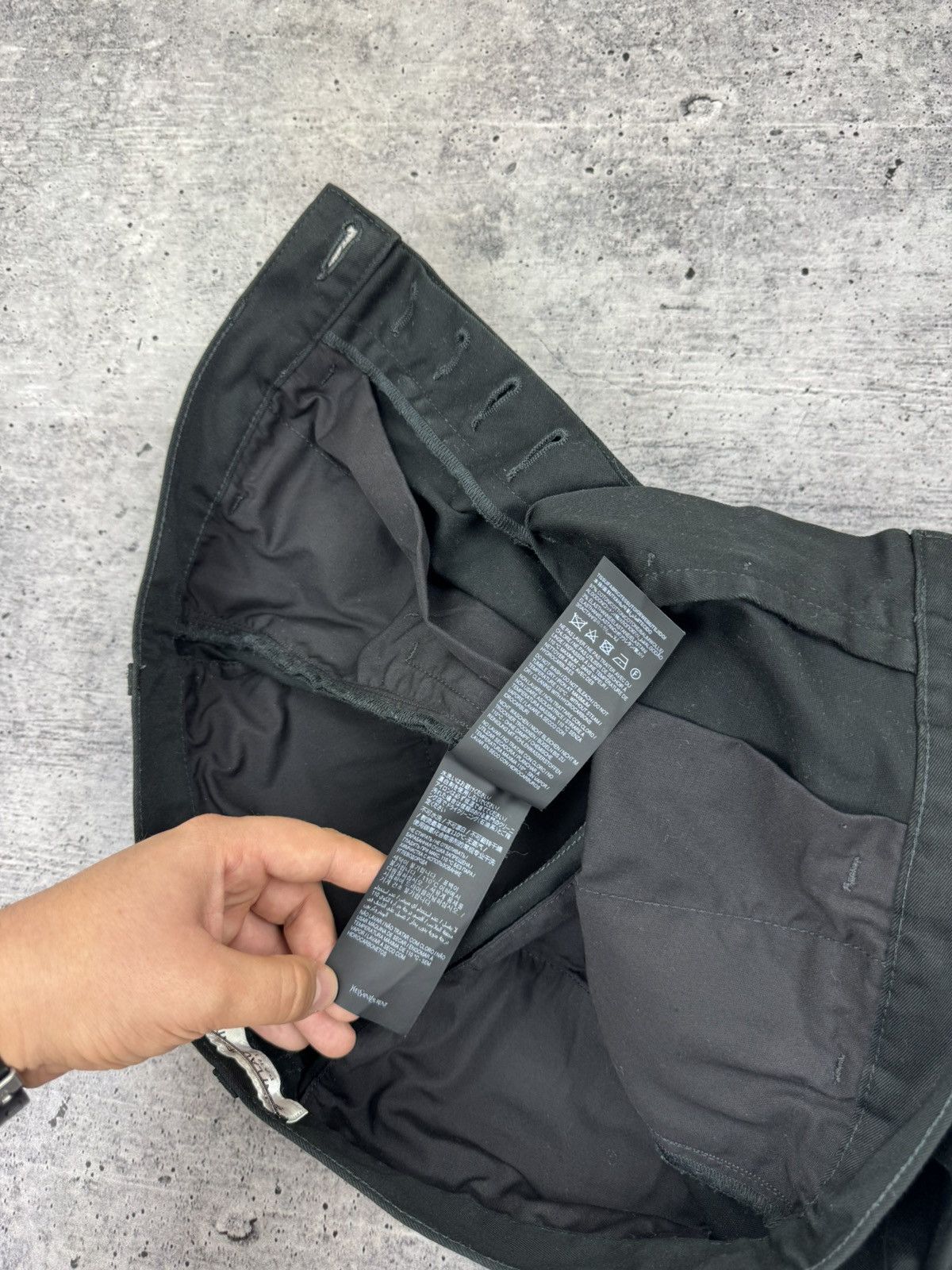 Saint Laurent Paris Vintage Saint Laurent Paris Classic Cropped Pants Trousers Size US 30 / EU 46 - 15 Thumbnail