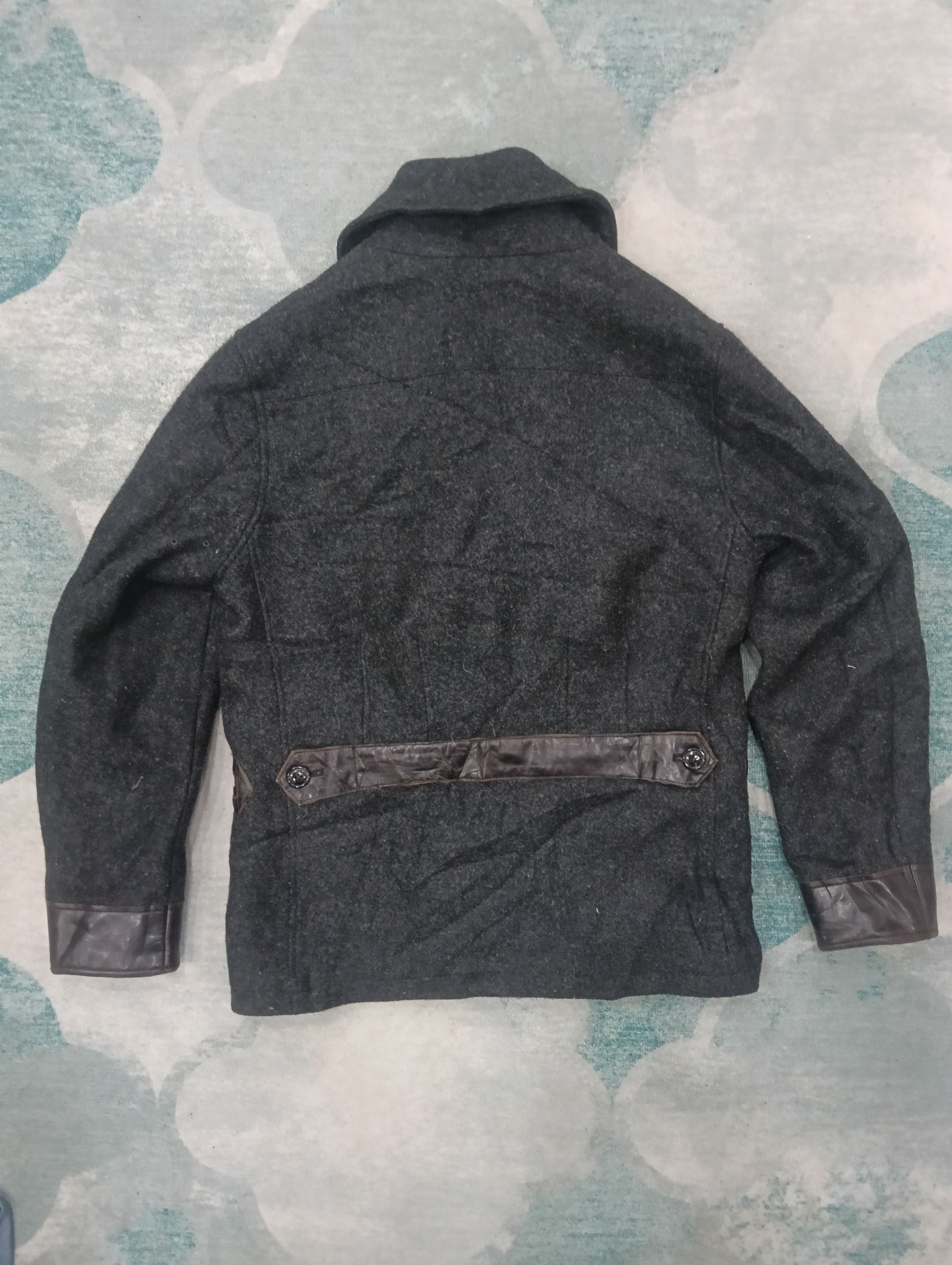Yohji Yamamoto Coal Black Japanese Brand Wool Jacket Size US M / EU 48-50 / 2 - 4 Thumbnail