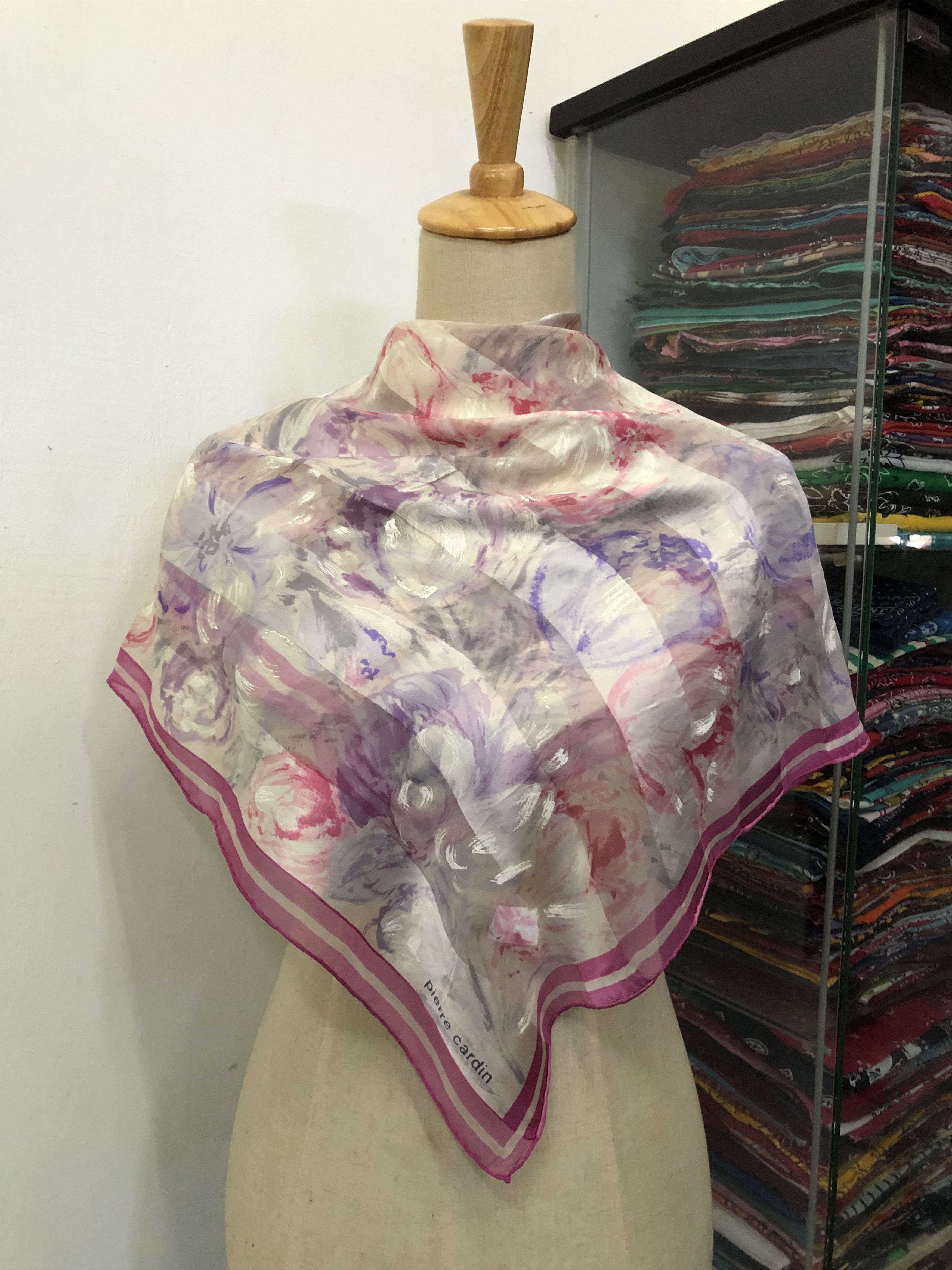 Pierre Cardin × Vintage Vintage Pierre Cardin Silk Scarf Size ONE SIZE - 1 Thumbnail