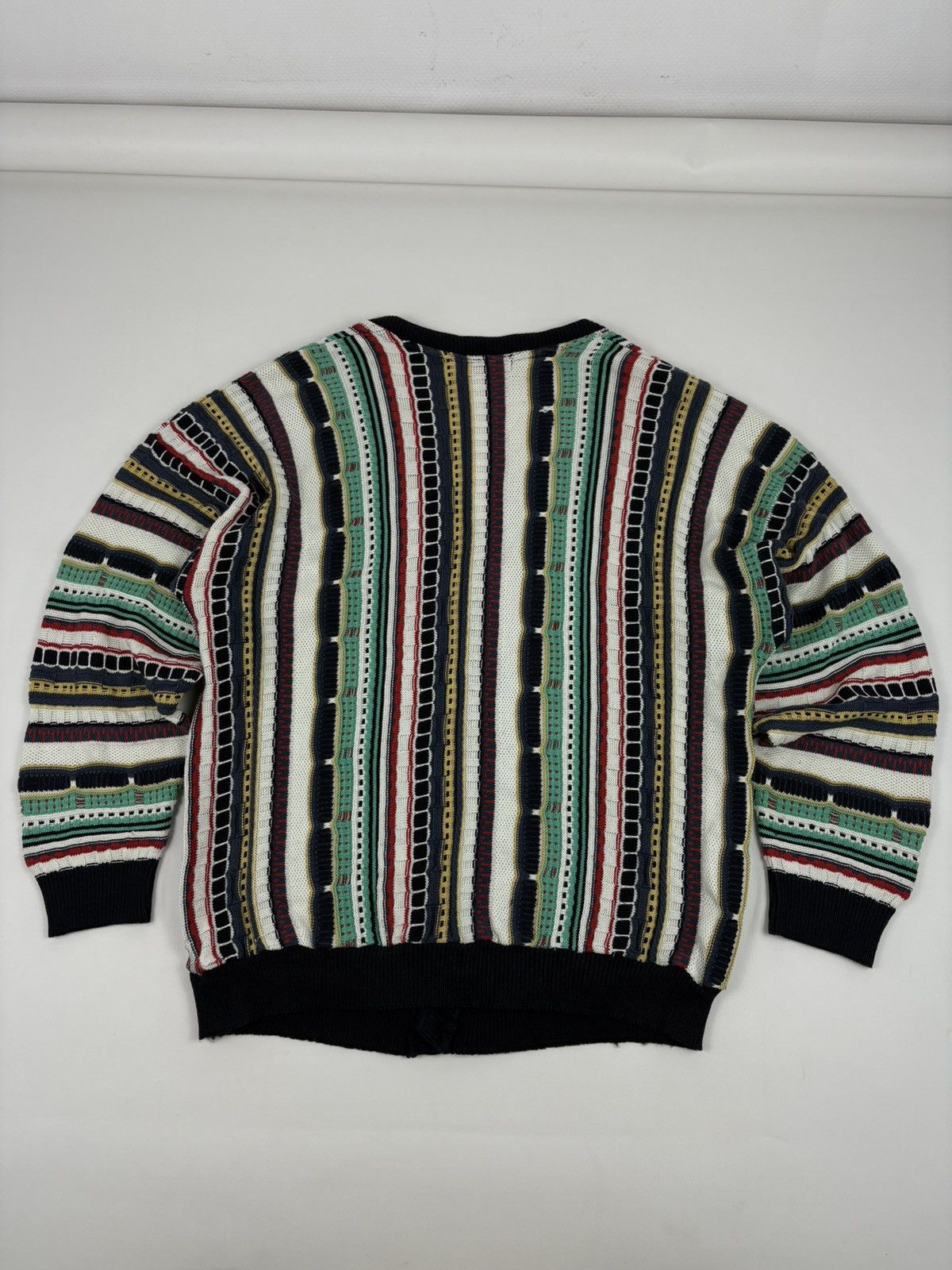 Coogi Rare 80's Archive Hand Knit Cardiagn Biggie Cosby Cable Pullover Jumper Sweater Jacket Size US L / EU 52-54 / 3 - 9 Thumbnail