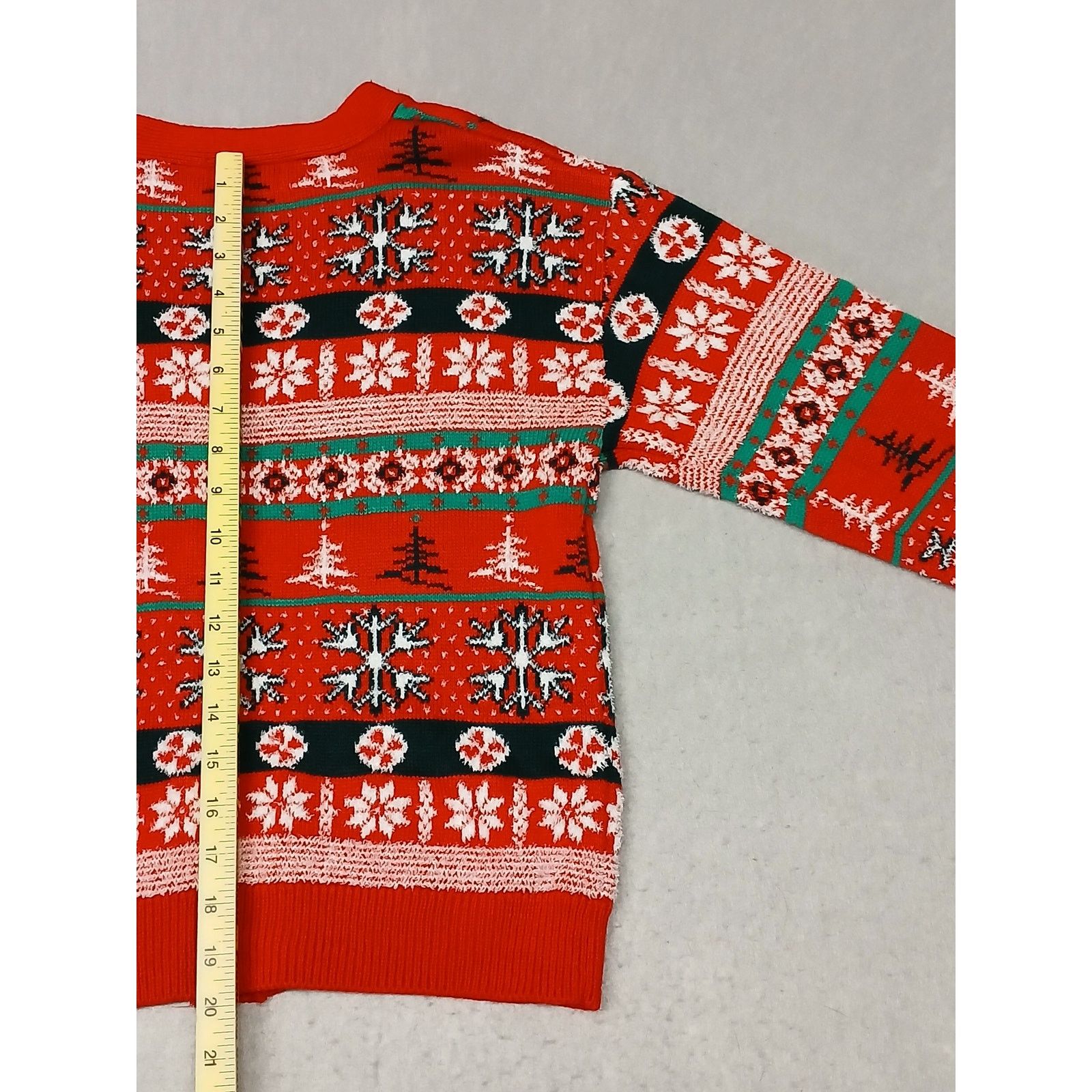 Other POOF (Medium)Women's Button Ugly Xmas Pullover Sweater Size M / US 6-8 / IT 42-44 - 5 Thumbnail