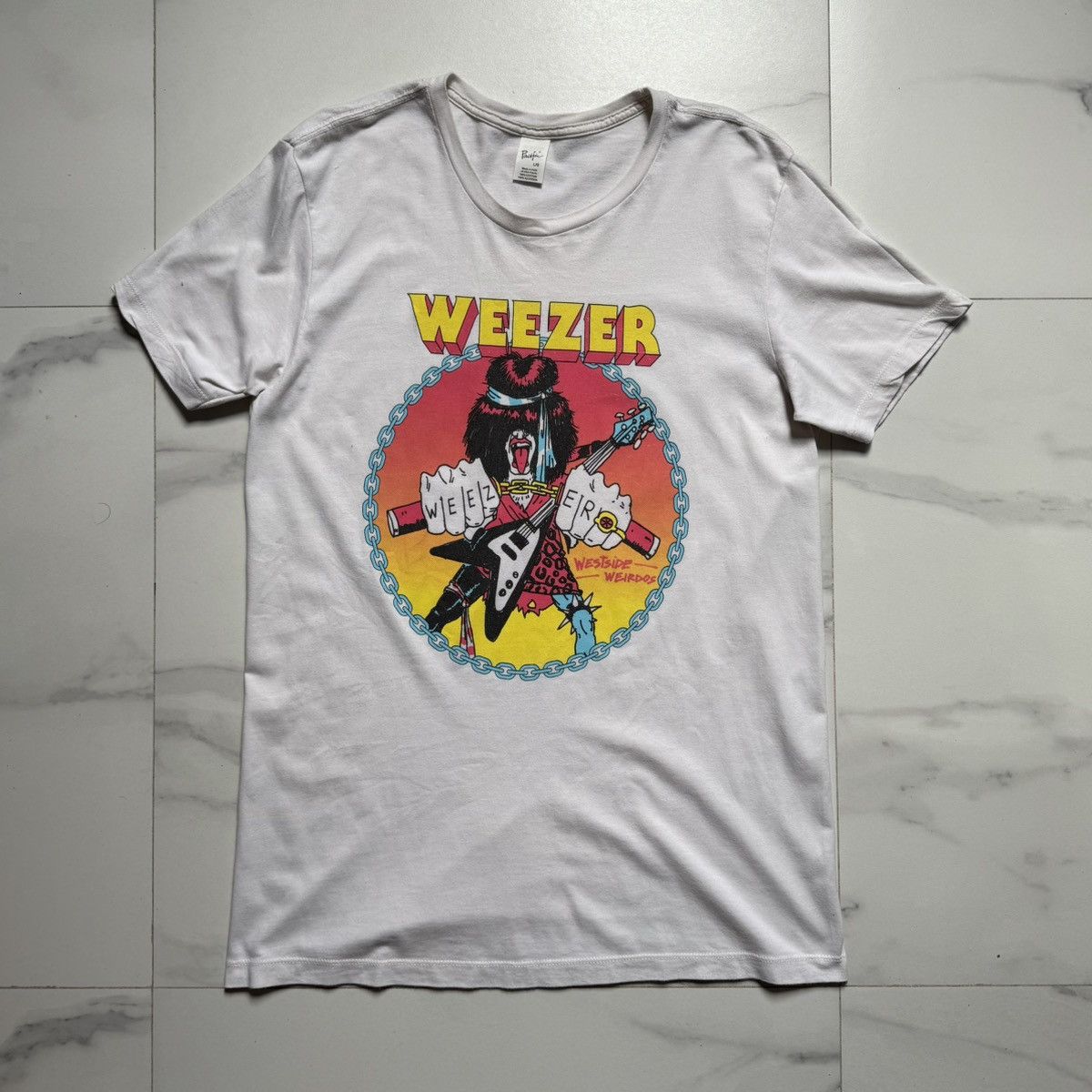 Band Tees × Pacific and Co. Weezer Westside Weirdos T-Shirt Size US L / EU 52-54 / 3 - 2 Thumbnail