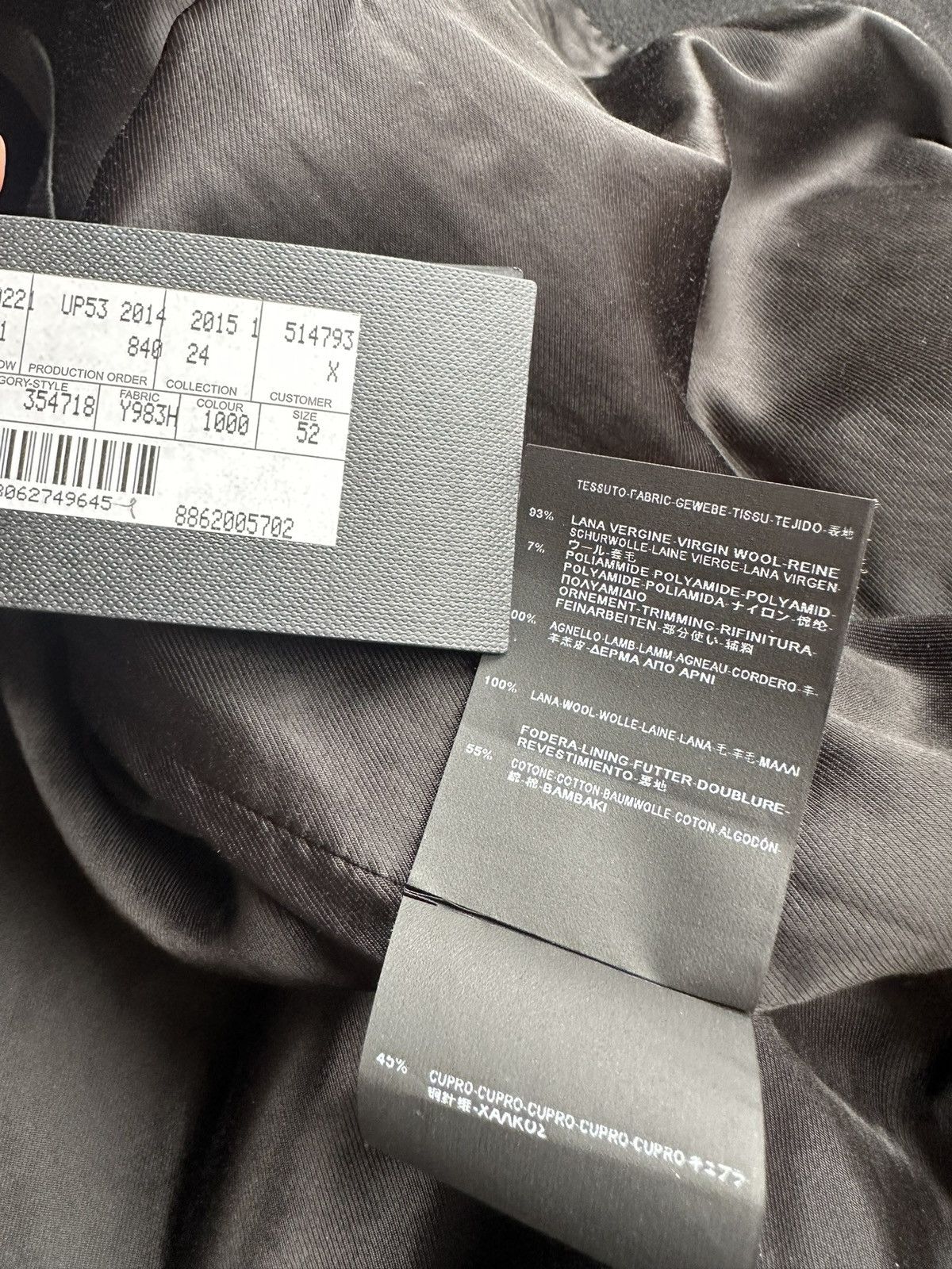 Saint Laurent Paris SS15 Saint Laurent classic black white teddy jacket 52 BNWT Size US L / EU 52-54 / 3 - 13 Thumbnail