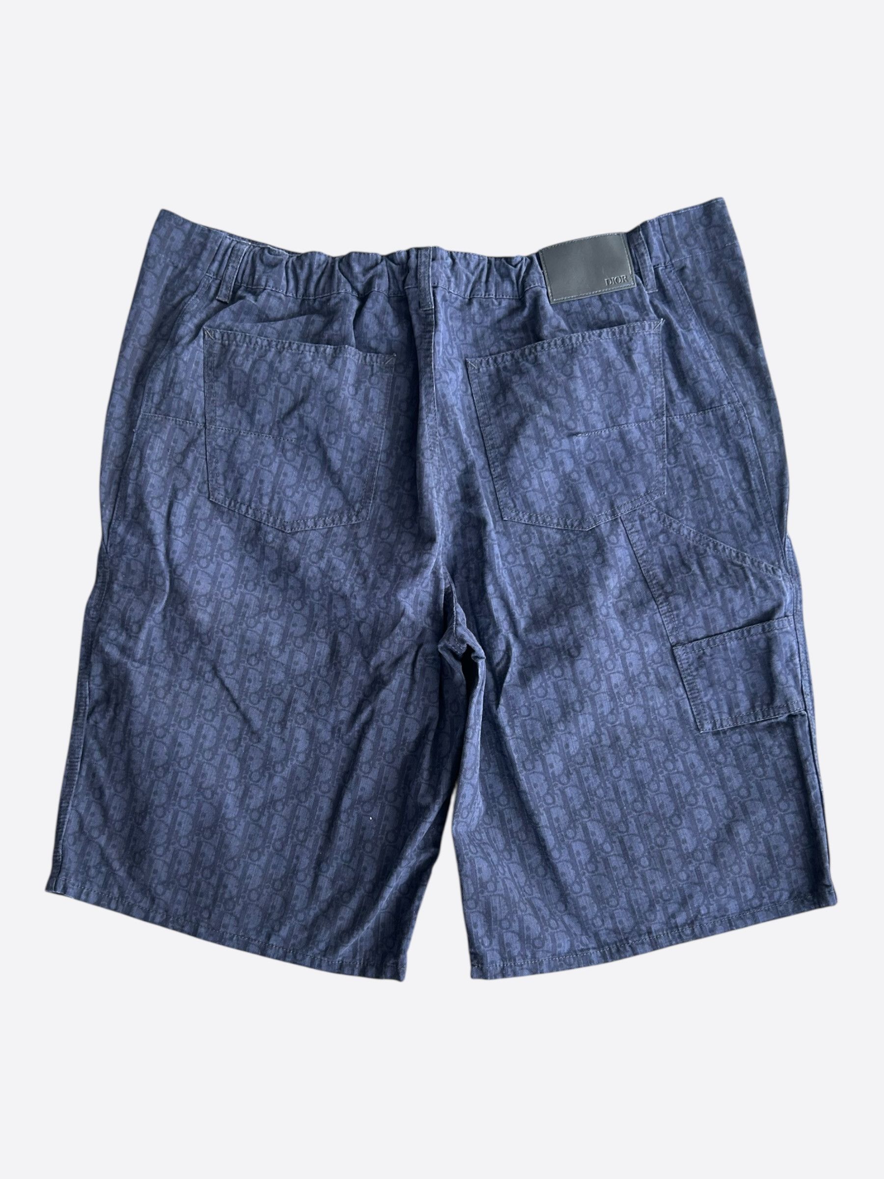 Dior Dior Blue Oblique Carpenter Shorts Size US 38 / EU 54 - 2 Thumbnail