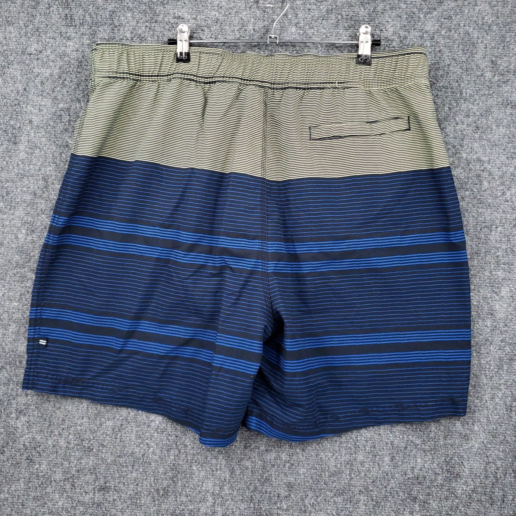 Nautica Nautica Swim Trunks Mens XL Blue Striped Surf Quick Dry Pockets 100% Polyester Bottom Men XL Blue Size US 36 / EU 52 - 2 Thumbnail