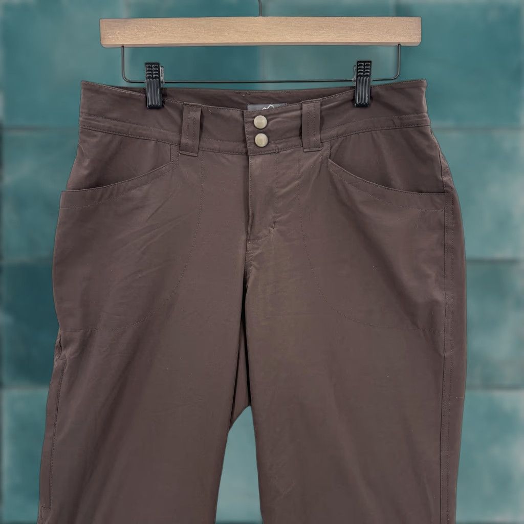 Eddie Bauer Eddie Bauer Pants Womens 2 Brown Softshell Hiking Outdoor Trail Khakis Pockets Lined Size 26" / US 2 / IT 38 - 1 Thumbnail