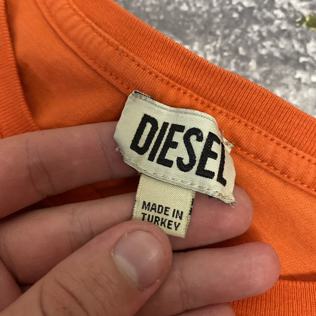 Diesel Vintage Diesel Big Graphic logo orange luxury tee Size US M / EU 48-50 / 2 - 4 Thumbnail