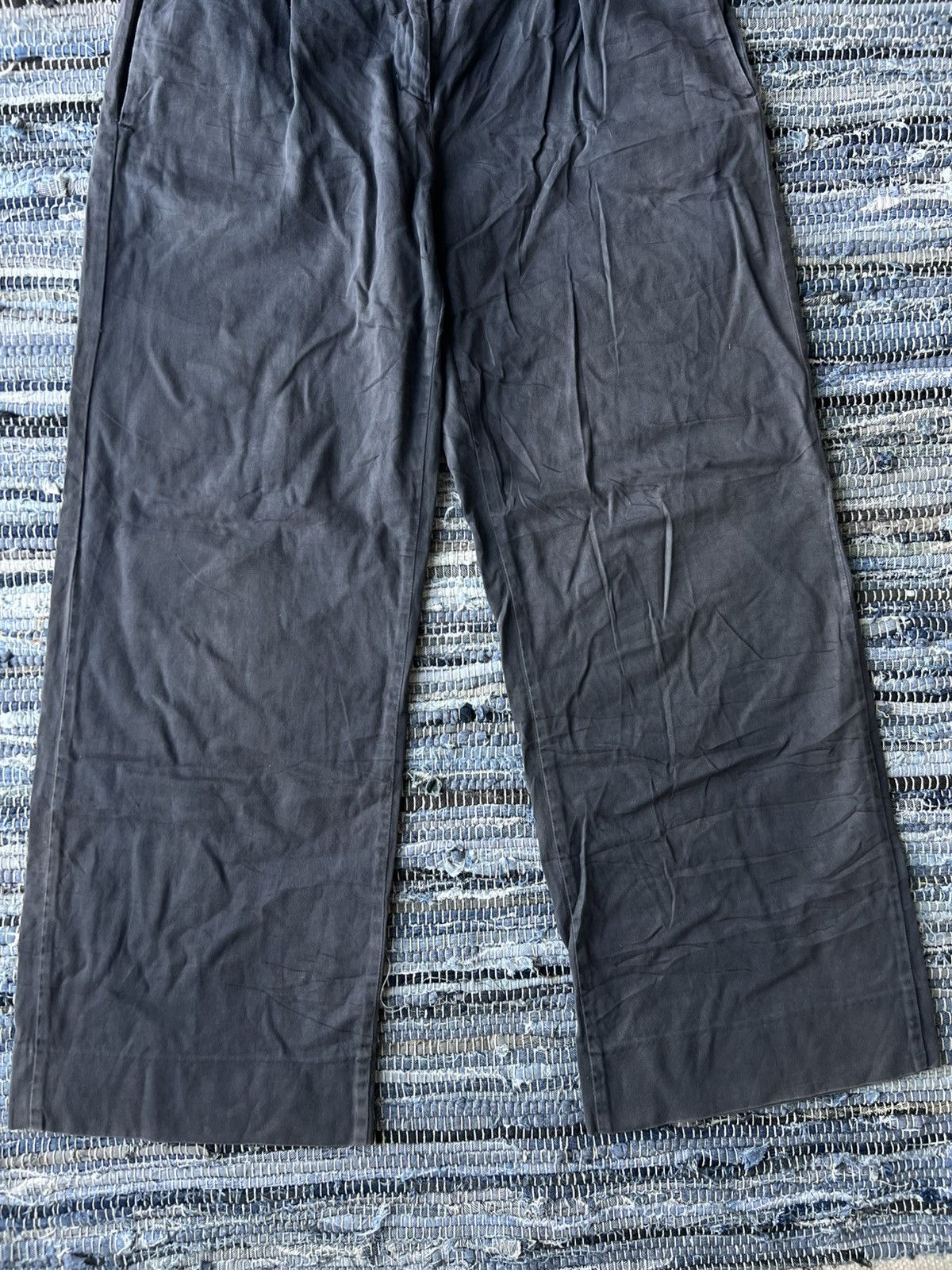 Maison Margiela 1990s Maison Margiela Light Weight Belt Strap Wide Leg Pants Size US 30 / EU 46 - 4 Thumbnail