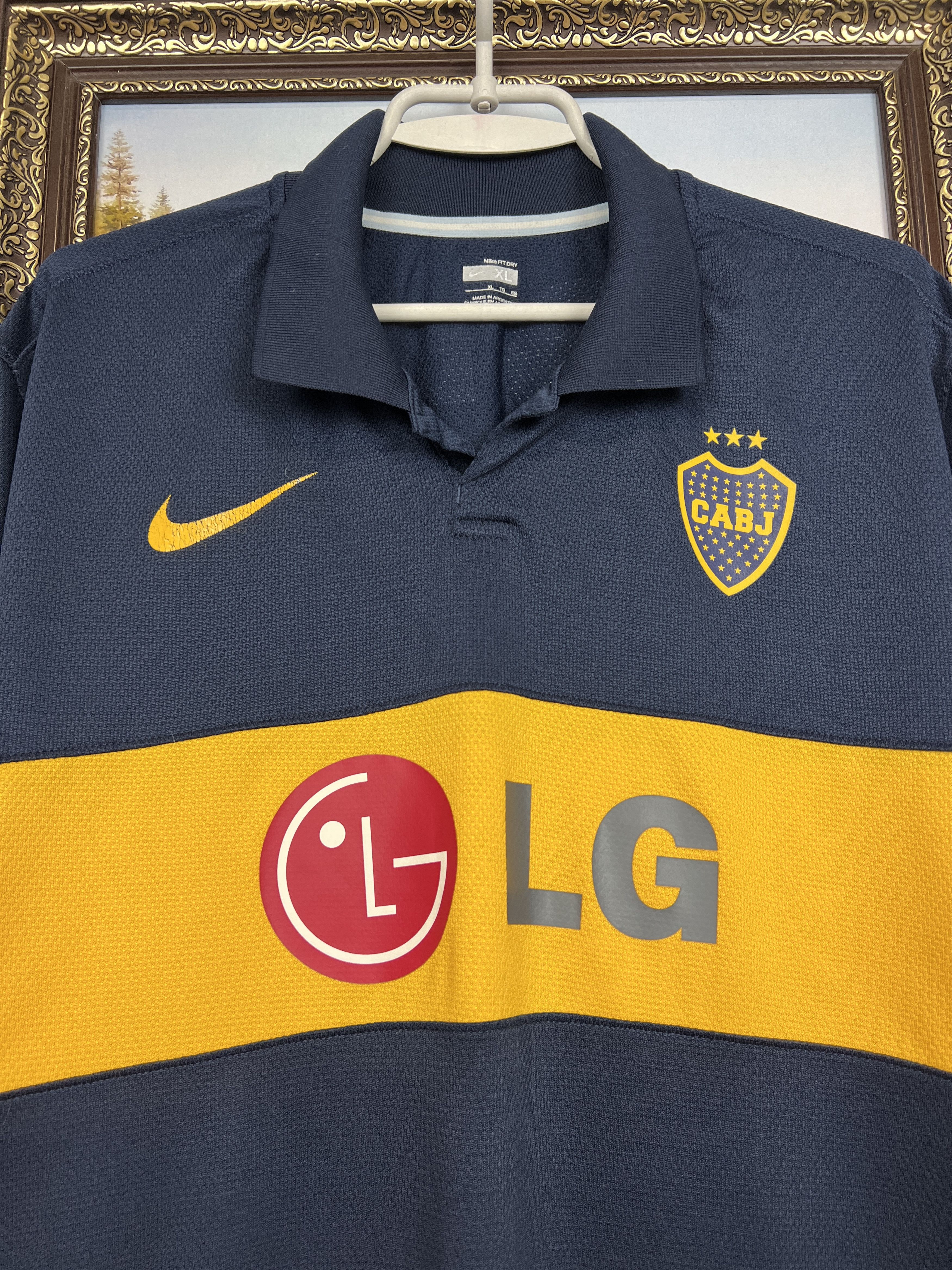 Nike Boca Juniors football shirt 2009 Soccer Nike Jersey Tee Hype Size US XL / EU 56 / 4 - 5 Thumbnail