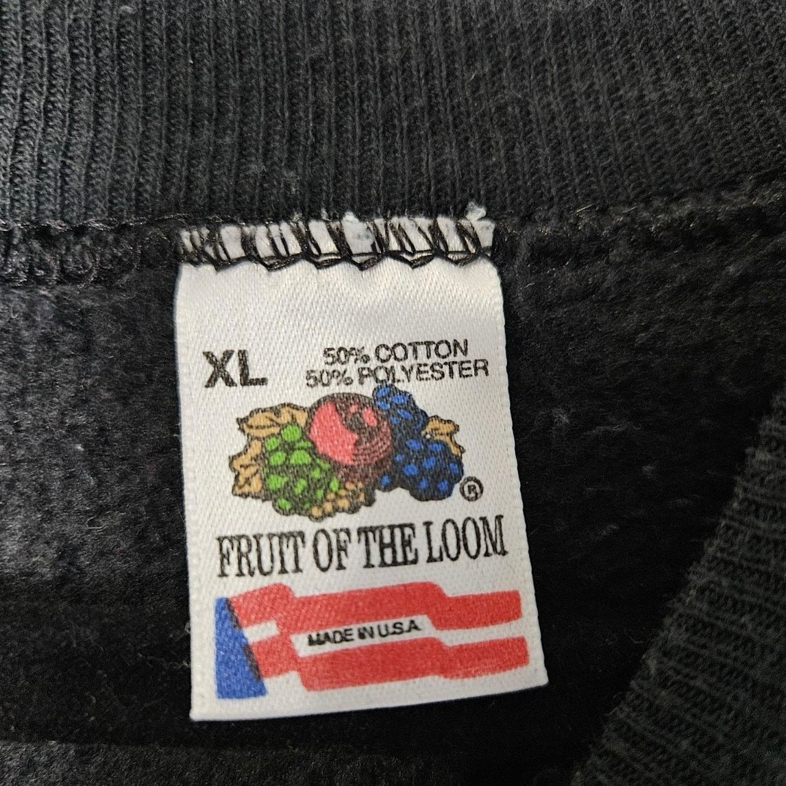 Fruit Of The Loom Vtg. Halloween Pumpkin Black Cat Puffy Paint Sweatshirt XL Size XL / US 12-14 / IT 48-50 - 5 Thumbnail