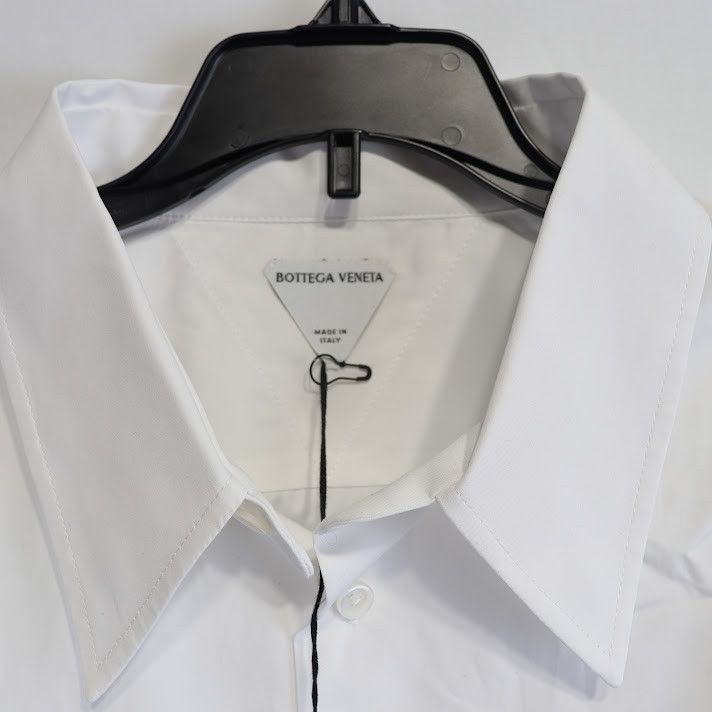 Bottega Veneta o1rshd1 Popelin Button Shirt in White Size US L / EU 52-54 / 3 - 6 Thumbnail