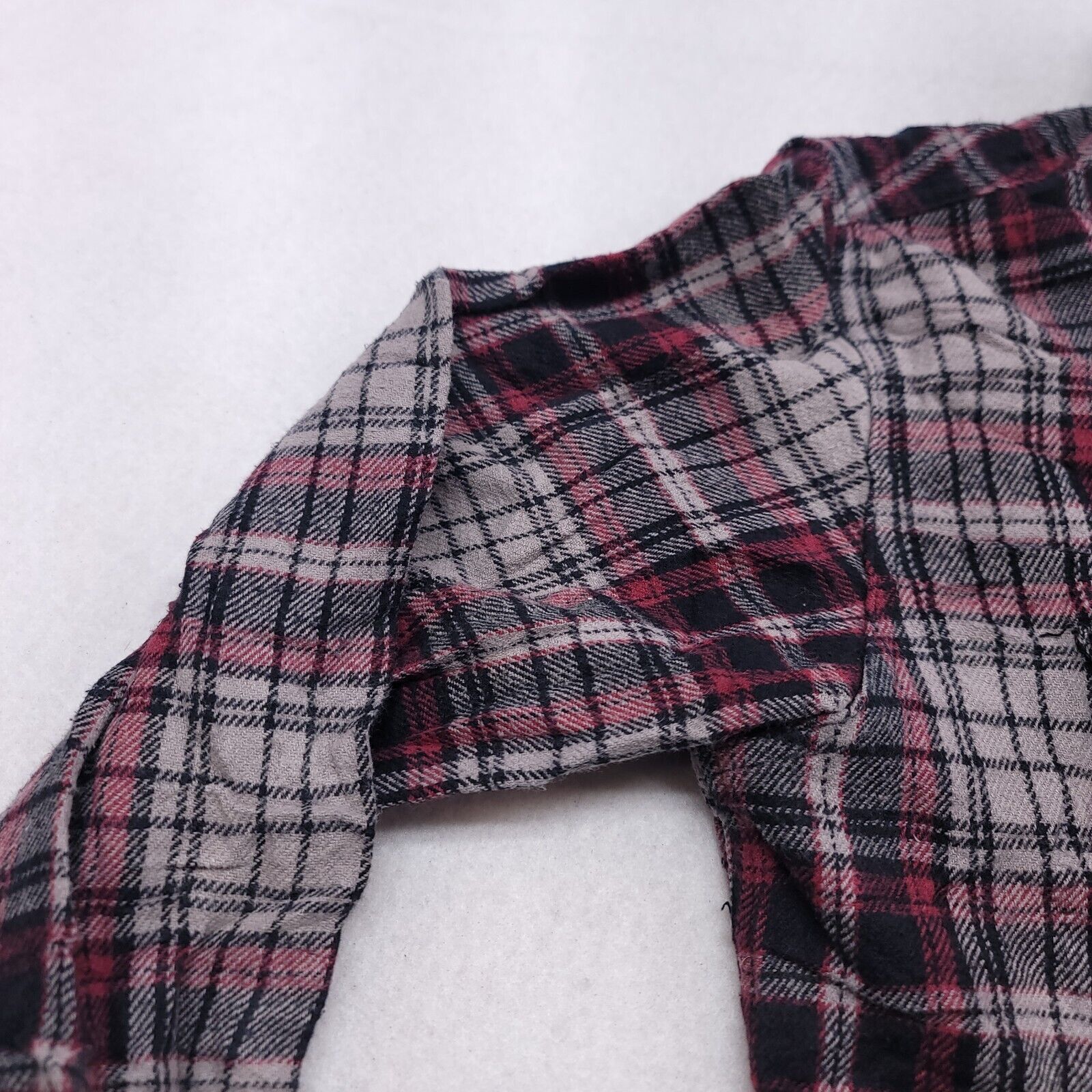 PD&C PD & C Tartan Flannel Shirt Adult Men Size Large L Black Red Size US L / EU 52-54 / 3 - 4 Thumbnail