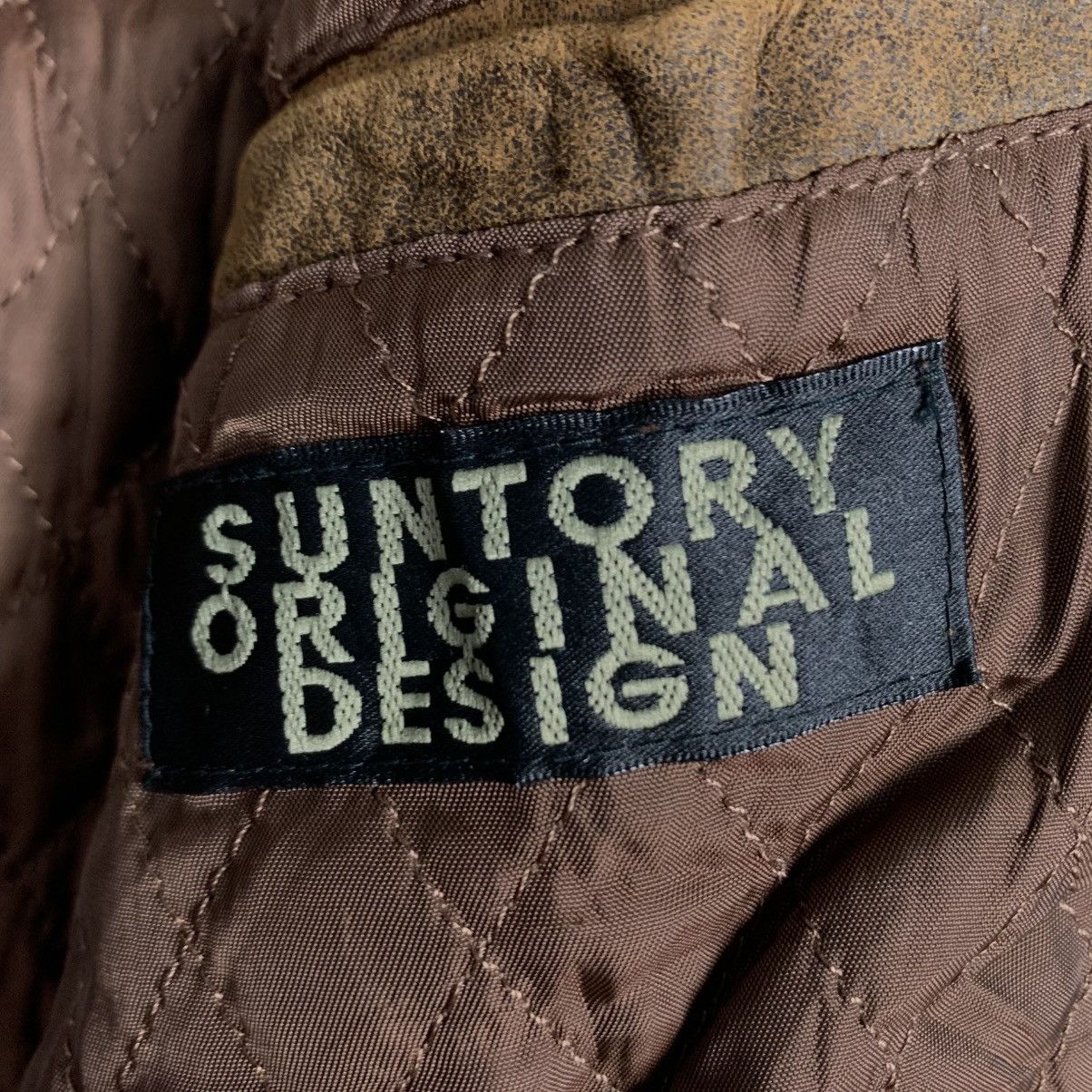 Vintage ☀️Suntory Coffee Boss leather zipper sherpa collar jacket Size US M / EU 48-50 / 2 - 19 Thumbnail