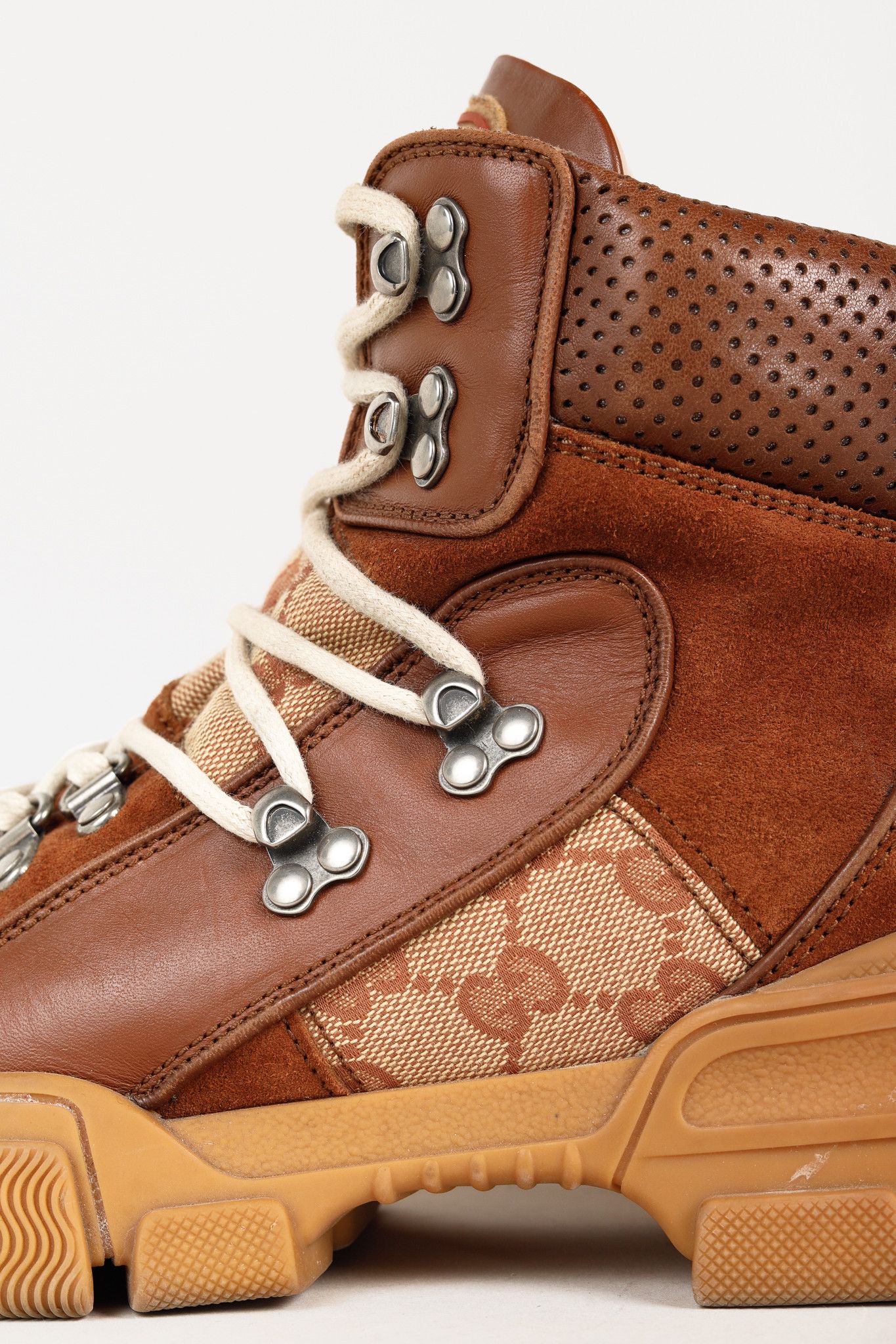 Gucci Gucci Flashtrek Monogram & Suede Hiking Sneakers Size US 8.5 / IT 38.5 - 10 Thumbnail