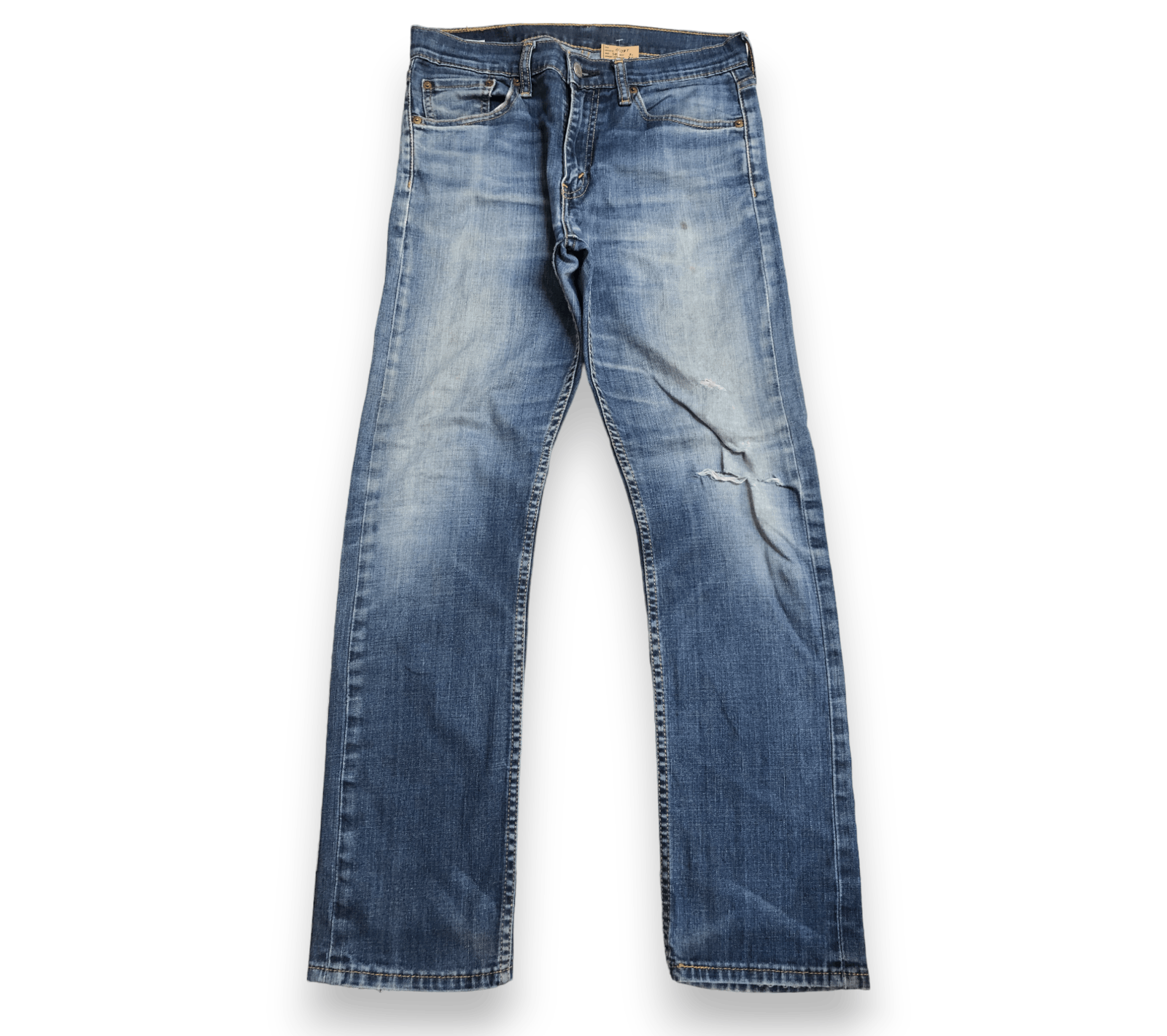 Levi's × Vintage Vintage Levis 513 Distressed Denim Slim Jeans L515 Size US 30 / EU 46 - 1 Thumbnail
