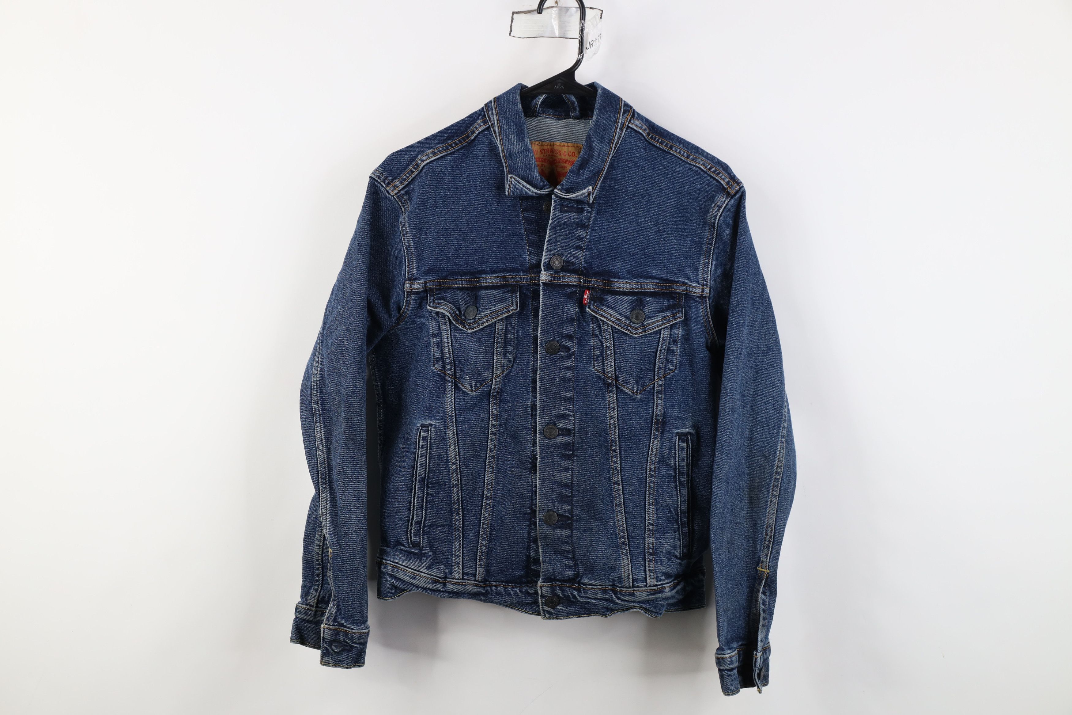 Levi's Vintage Y2K Levis Stretch Denim Jean Trucker Jacket Blue Size US S / EU 44-46 / 1 - 1 Thumbnail