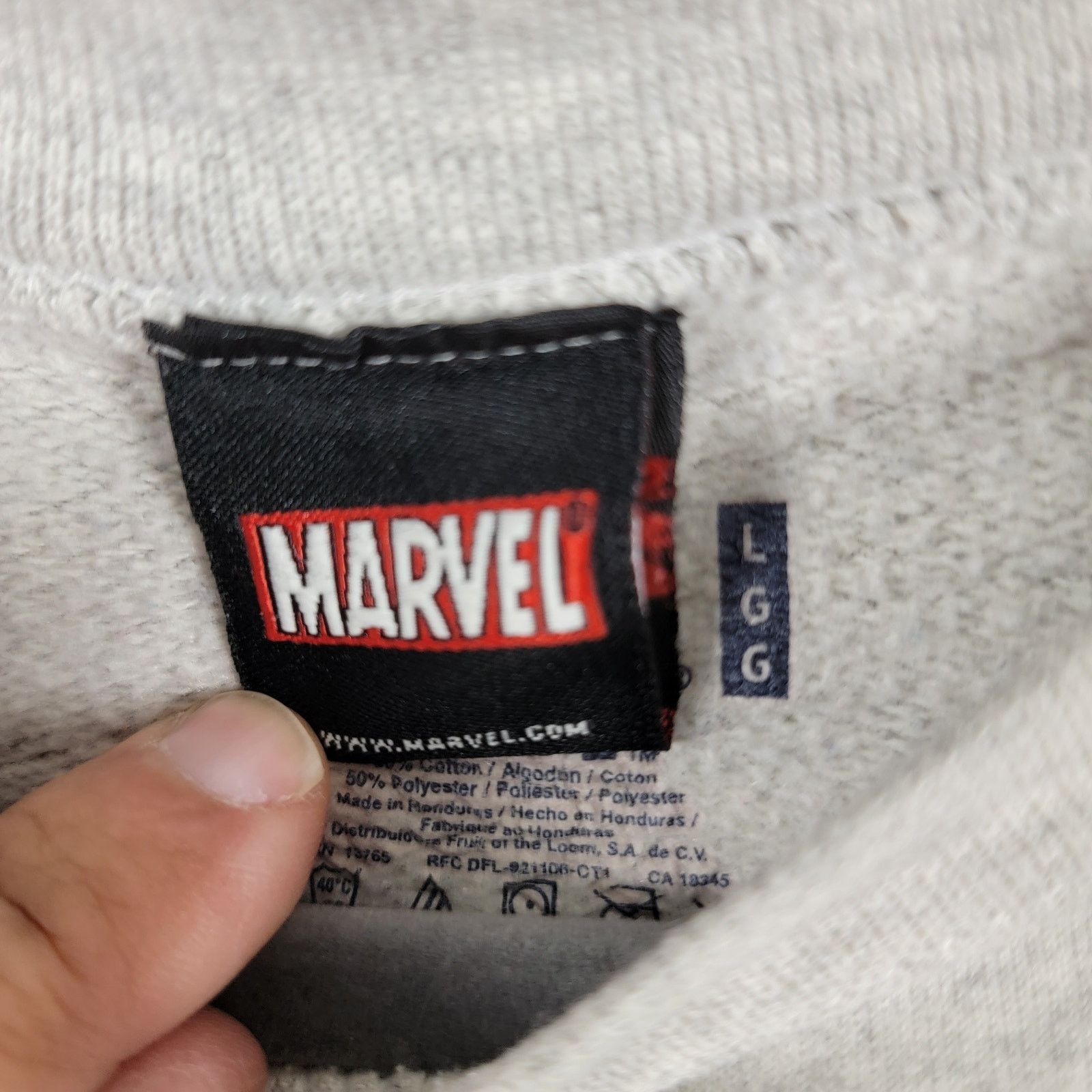 Marvel Comics Y2K Marvel Comics 2000s Gray Long Sleeve Crewneck Sz L (279) Size US L / EU 52-54 / 3 - 7 Thumbnail