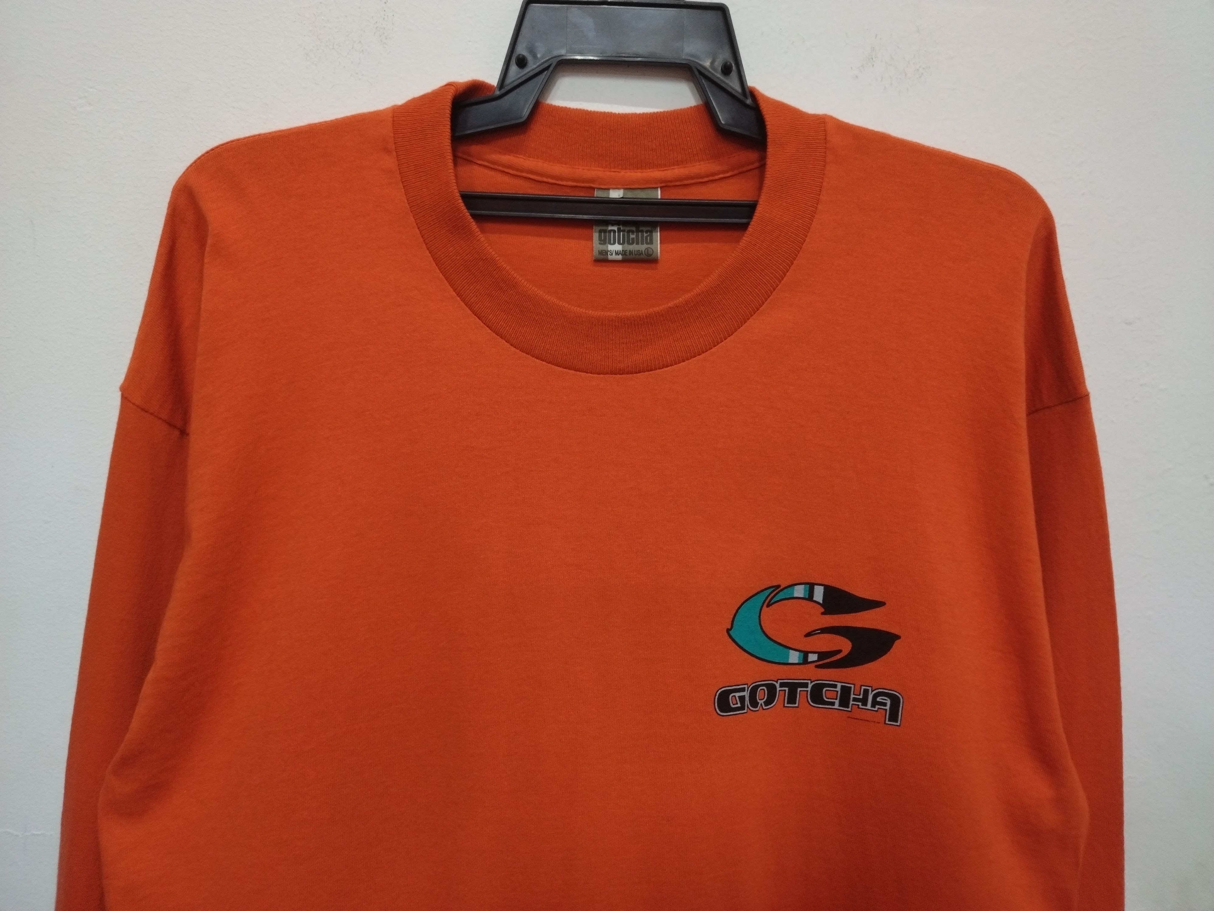 Gotcha Vintage 1998 GOTCHA L/SLEEVE tee surf skate made in usa Size US L / EU 52-54 / 3 - 14 Thumbnail