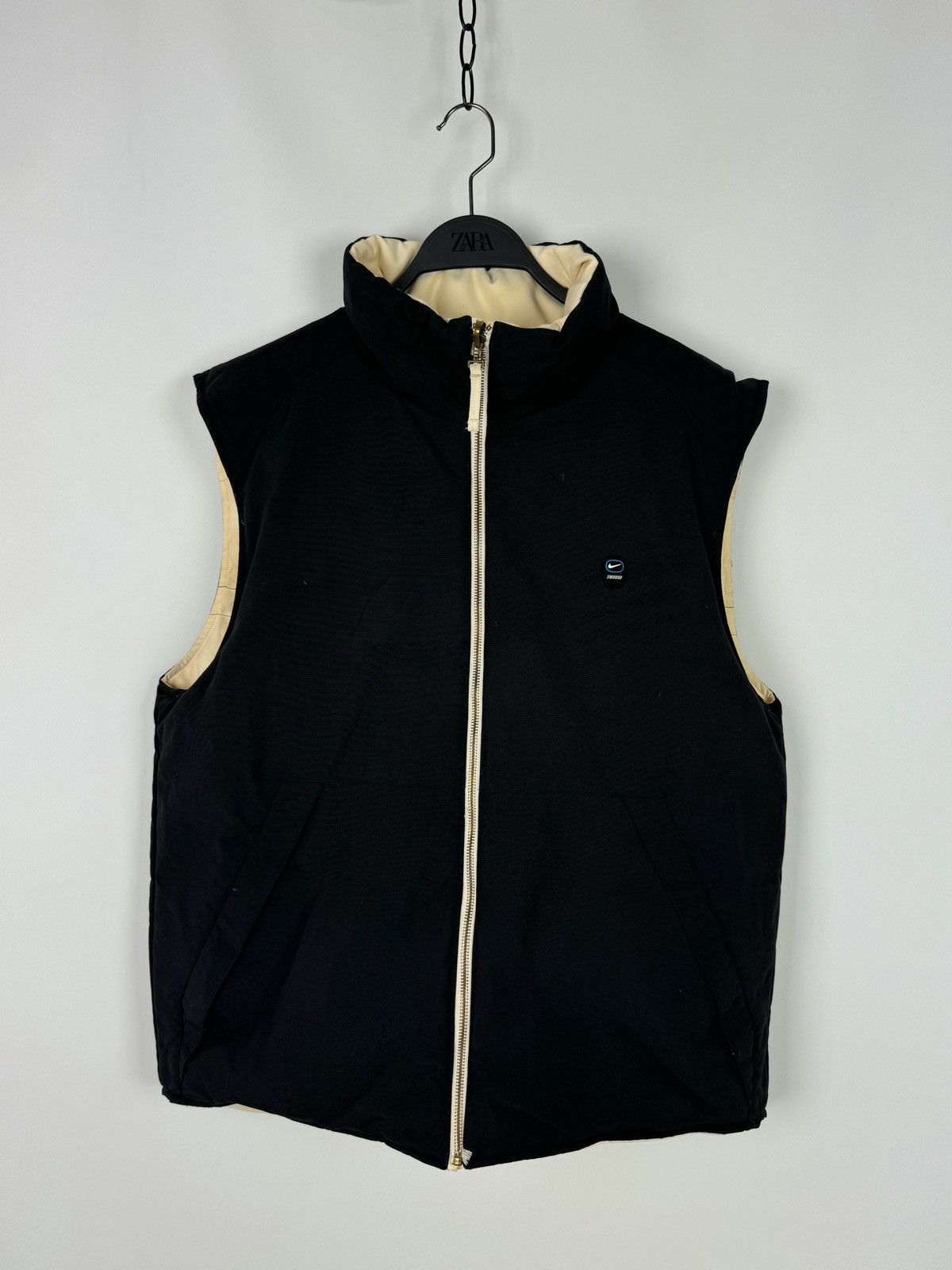 Vintage Y2K Vintage Nike Swoosh Reversible Down Vest Size US L / EU 52-54 / 3 - 7 Thumbnail