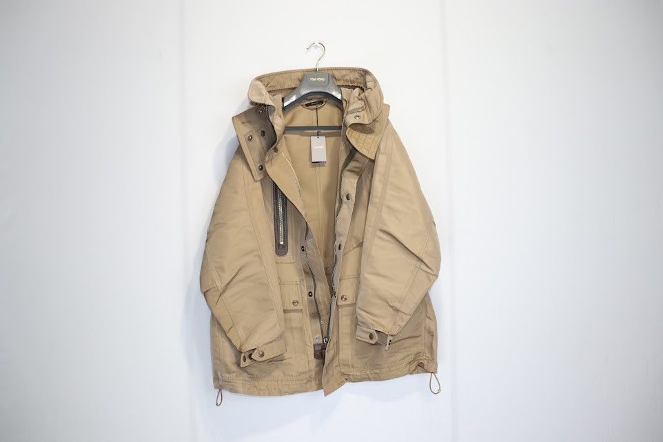 Tom Ford o1rshd1 Cargo Parka Jacket in Beige Size US M / EU 48-50 / 2 - 7 Thumbnail