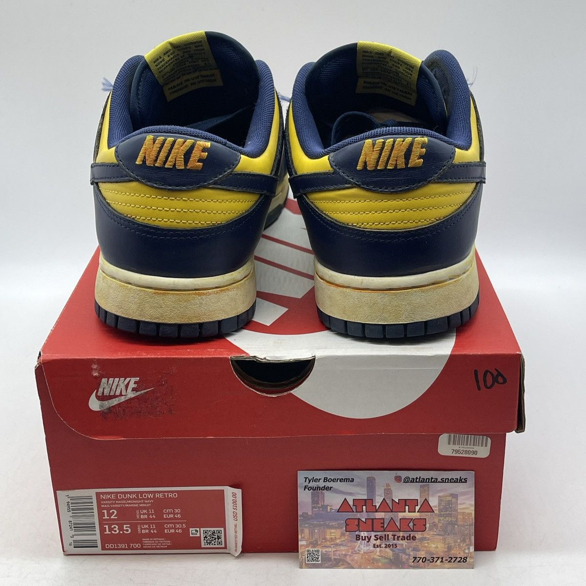 Nike Dunk low Michigan Size US 12 / EU 45 - 3 Thumbnail