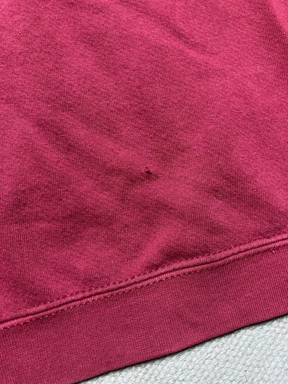 Vintage VTG 90s crewneck sweatshirt cheetah blank maroon red USA L Size US L / EU 52-54 / 3 - 8 Thumbnail