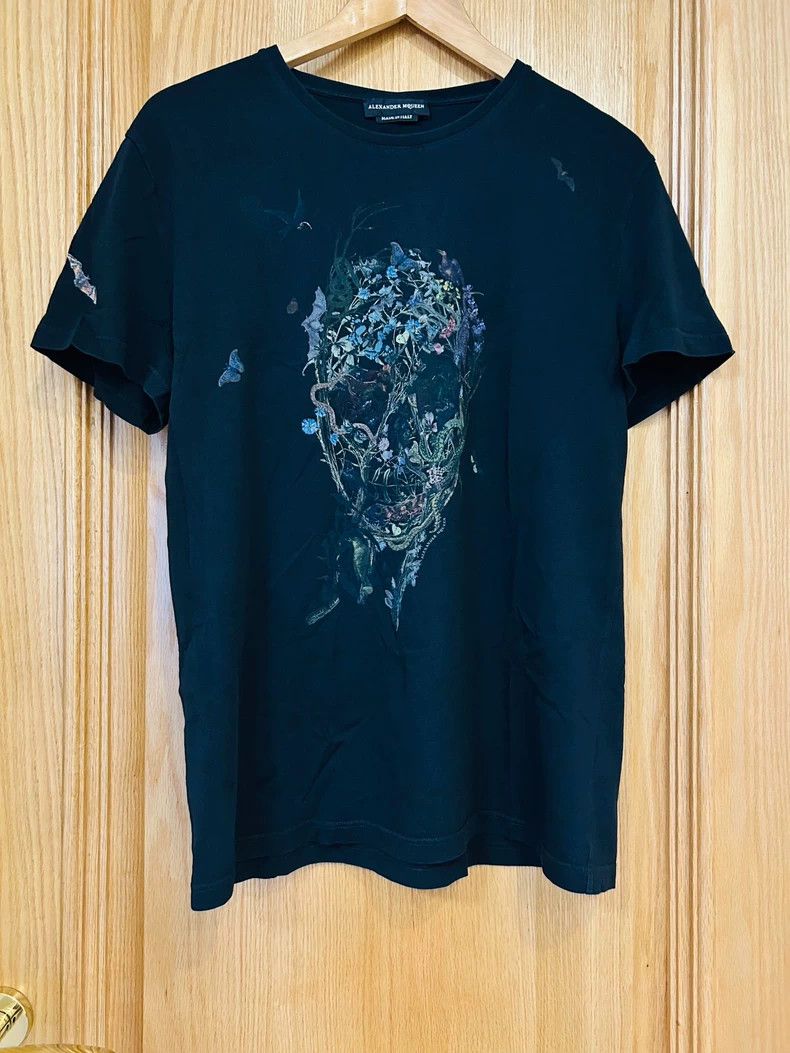 Alexander McQueen Alexander McQUEEN Embroidered T-shirt Nextarrow-2505 Size US L / EU 52-54 / 3 - 1 Thumbnail