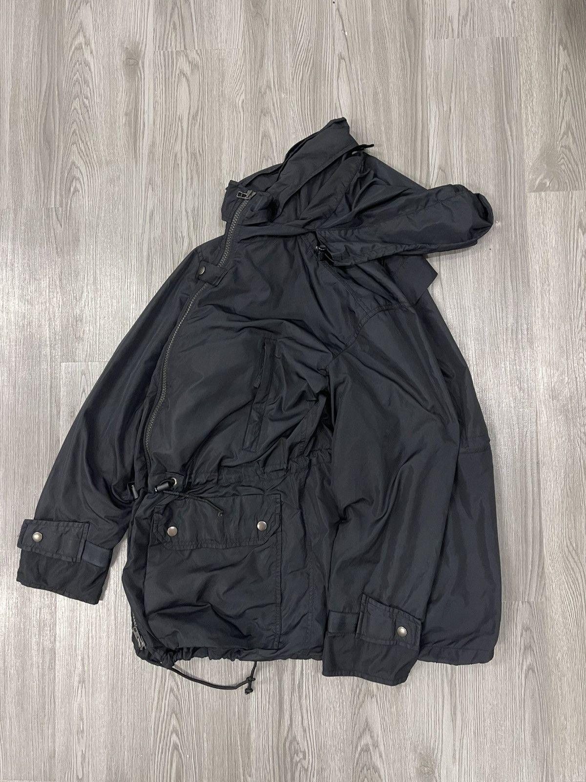 Issey Miyake A/W 1997 Issey Miyake Black Tech Nylon Parka Jacket Size US M / EU 48-50 / 2 - 2 Thumbnail