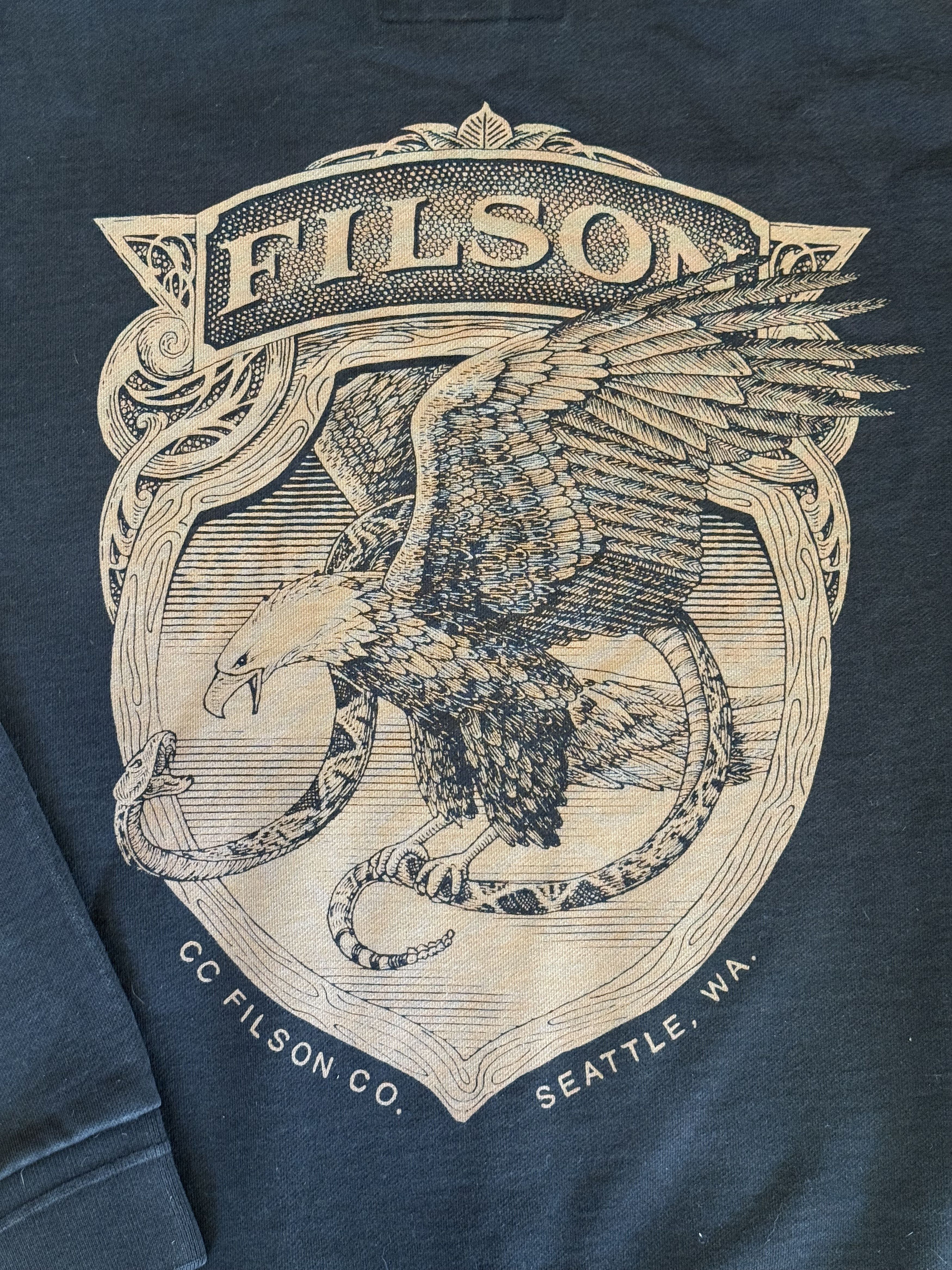Filson Vintage Filson Prospector Graphic Made In USA Hoodie Size US M / EU 48-50 / 2 - 5 Thumbnail