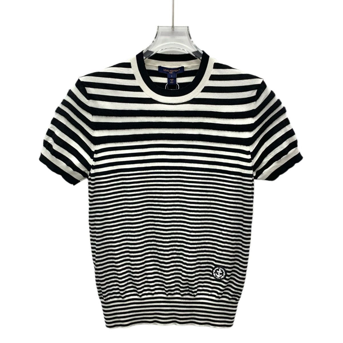 Louis Vuitton Louis Vuitton Crew Neck Wool Knit Short Sleeve T-Shirt K26WX Size L / US 10 / IT 46 - 1 Thumbnail