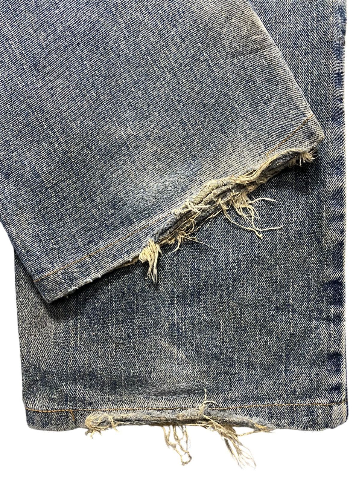 Edwin Vintage Edwin 404 Faded Wash Distressed Loose Jeans Size US 34 / EU 50 - 11 Thumbnail