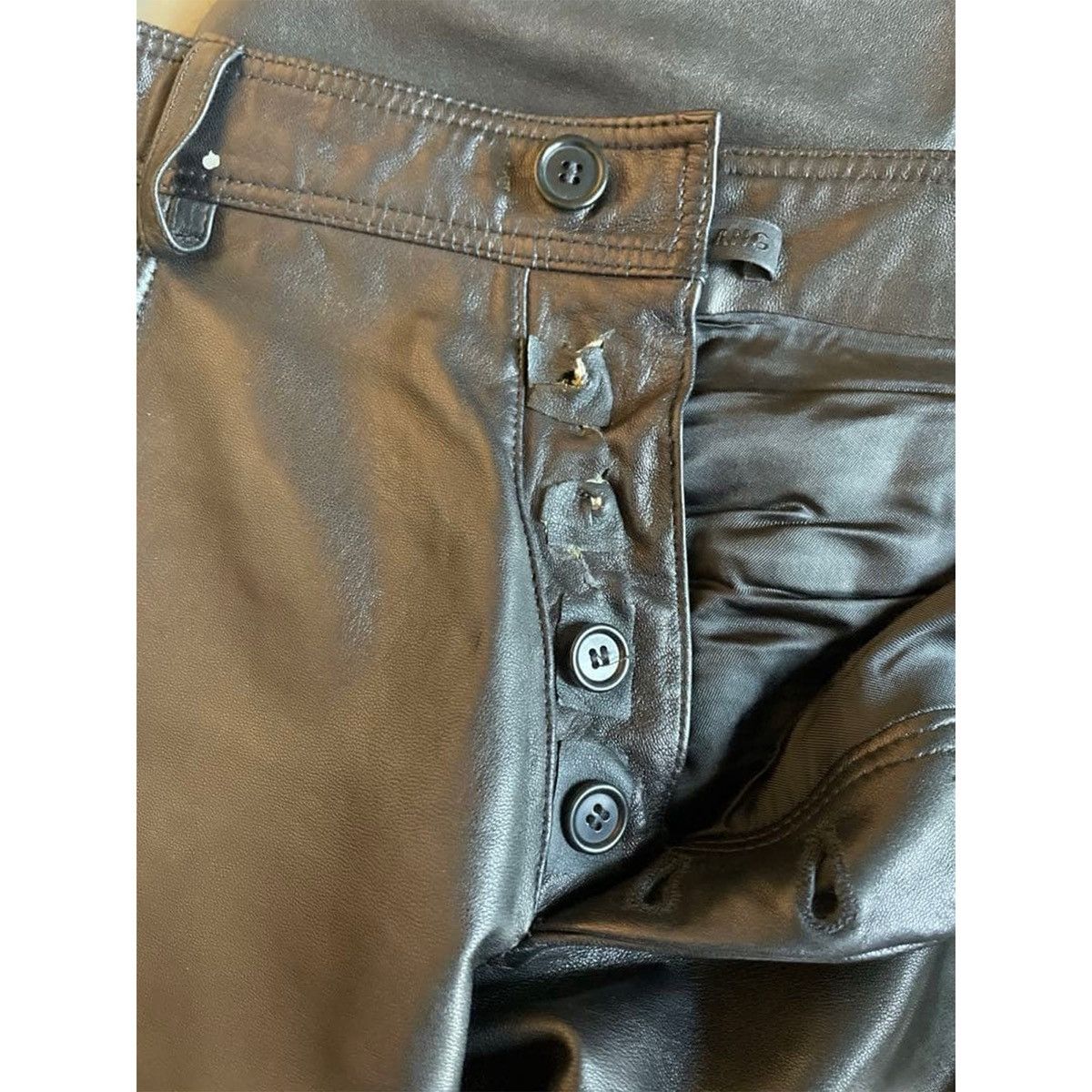 Helmut Lang LEATHER PANTS Size US 28 / EU 44 - 8 Thumbnail