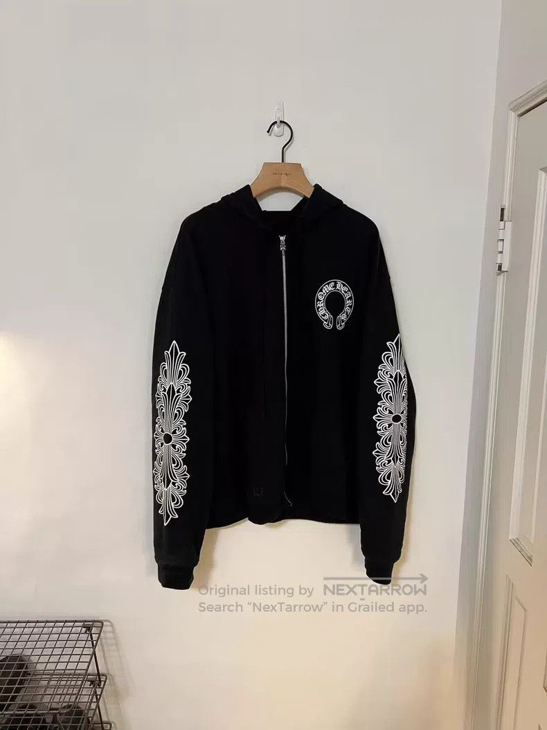 Chrome Hearts CHROME HEARTS Size XL Neroli Waffle Heart-Shaped Zip-Up Hoo Size US XL / EU 56 / 4 - 1 Thumbnail