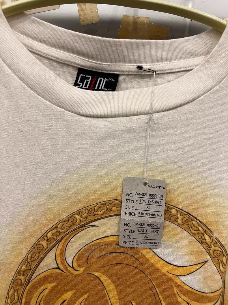 Saint Michael Saint Michael Saint Seiya Washed Distressed Destroyed Crew Size US XL / EU 56 / 4 - 2 Thumbnail