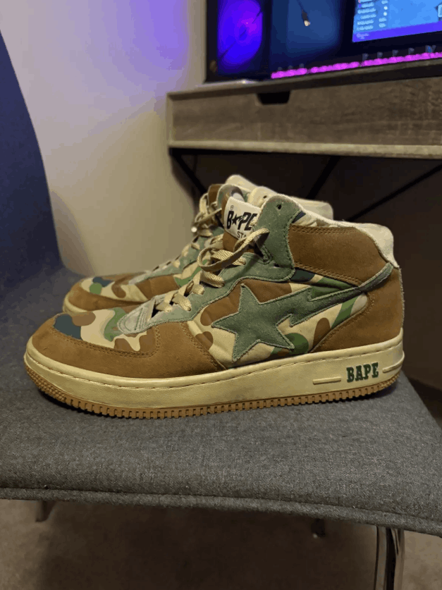 Bape 2000s Camo Bapesta Hi Size US 10 / EU 43 - 1 Thumbnail