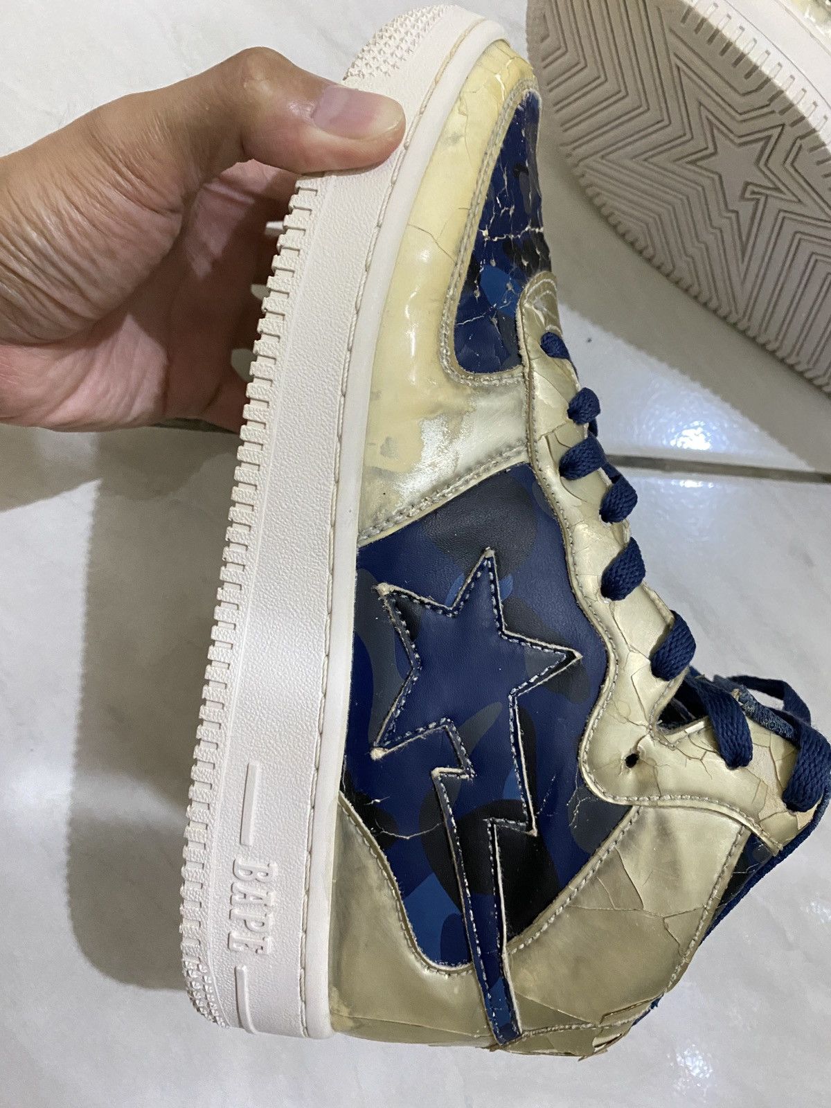 Bape Bapesta Hi Size US 8.5 / EU 41-42 - 5 Thumbnail