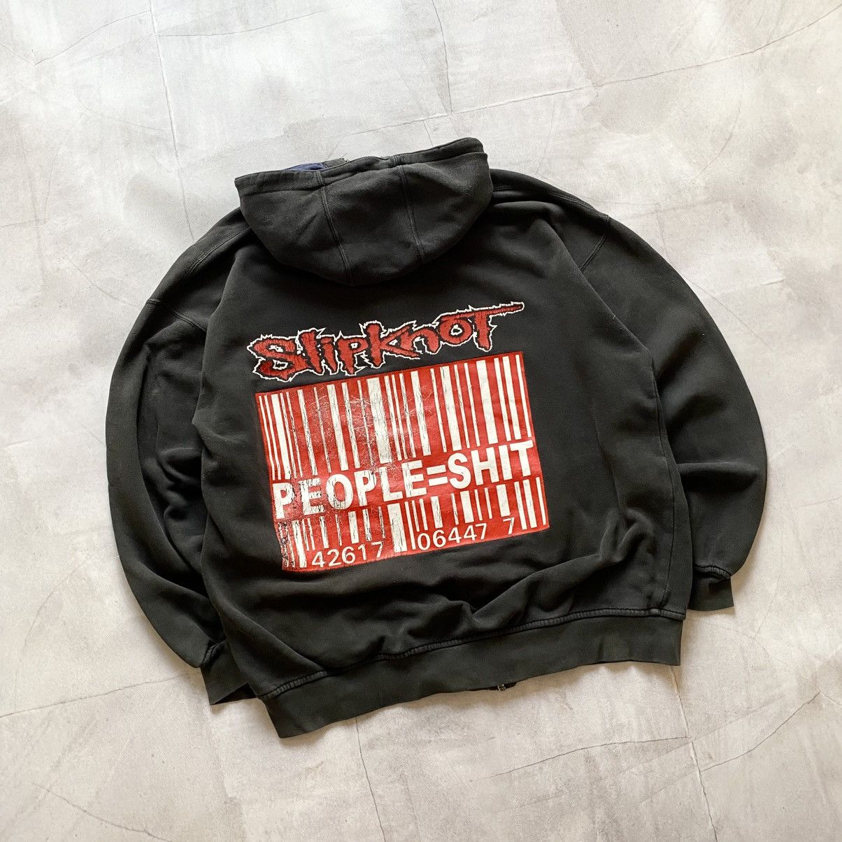 Band Tees 90s Slipknot People=Shit Big Logo Distressed Faded Hoodie Size US XL / EU 56 / 4 - 1 Thumbnail