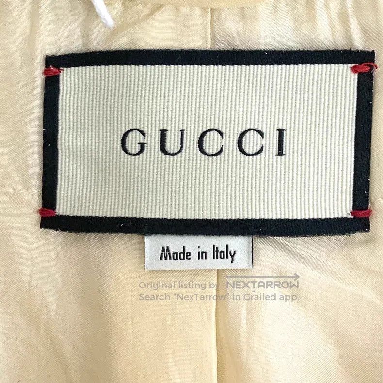 Gucci Gucci Beige cotton woven V-neck small fragrance sleeveless Size XS / US 0-2 / IT 36-38 - 5 Thumbnail