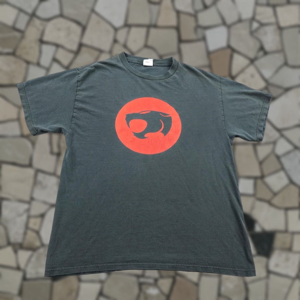 Vintage VINTAGE Thundercats Shirt Mens Large Black Red Roaring Cat Head Logo 90s Tee Size US L / EU 52-54 / 3 - 1 Thumbnail