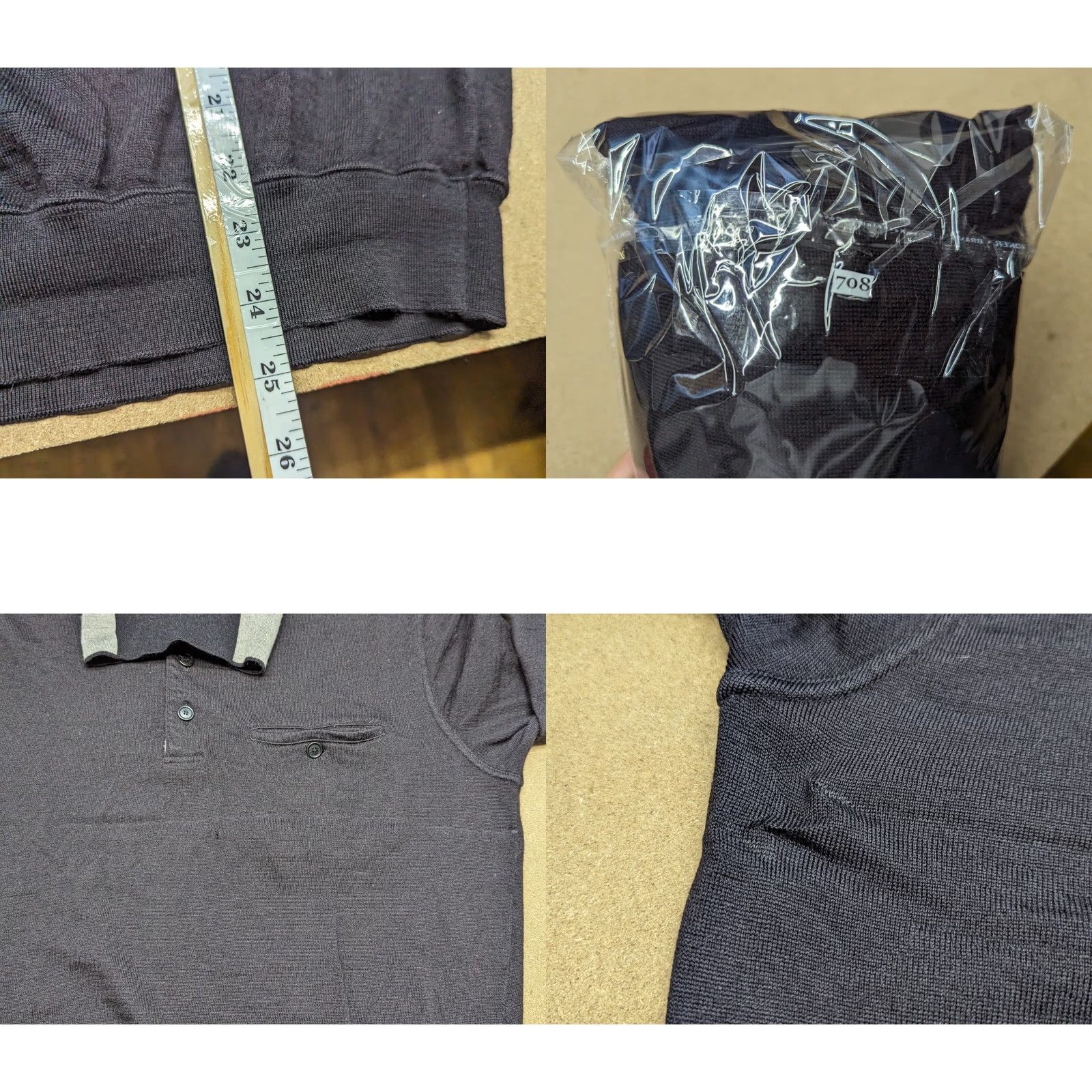 Paul & Shark Paul & Shark Mens Sweater Pullover Turtleneck Wool Knit Black M Size US M / EU 48-50 / 2 - 8 Thumbnail