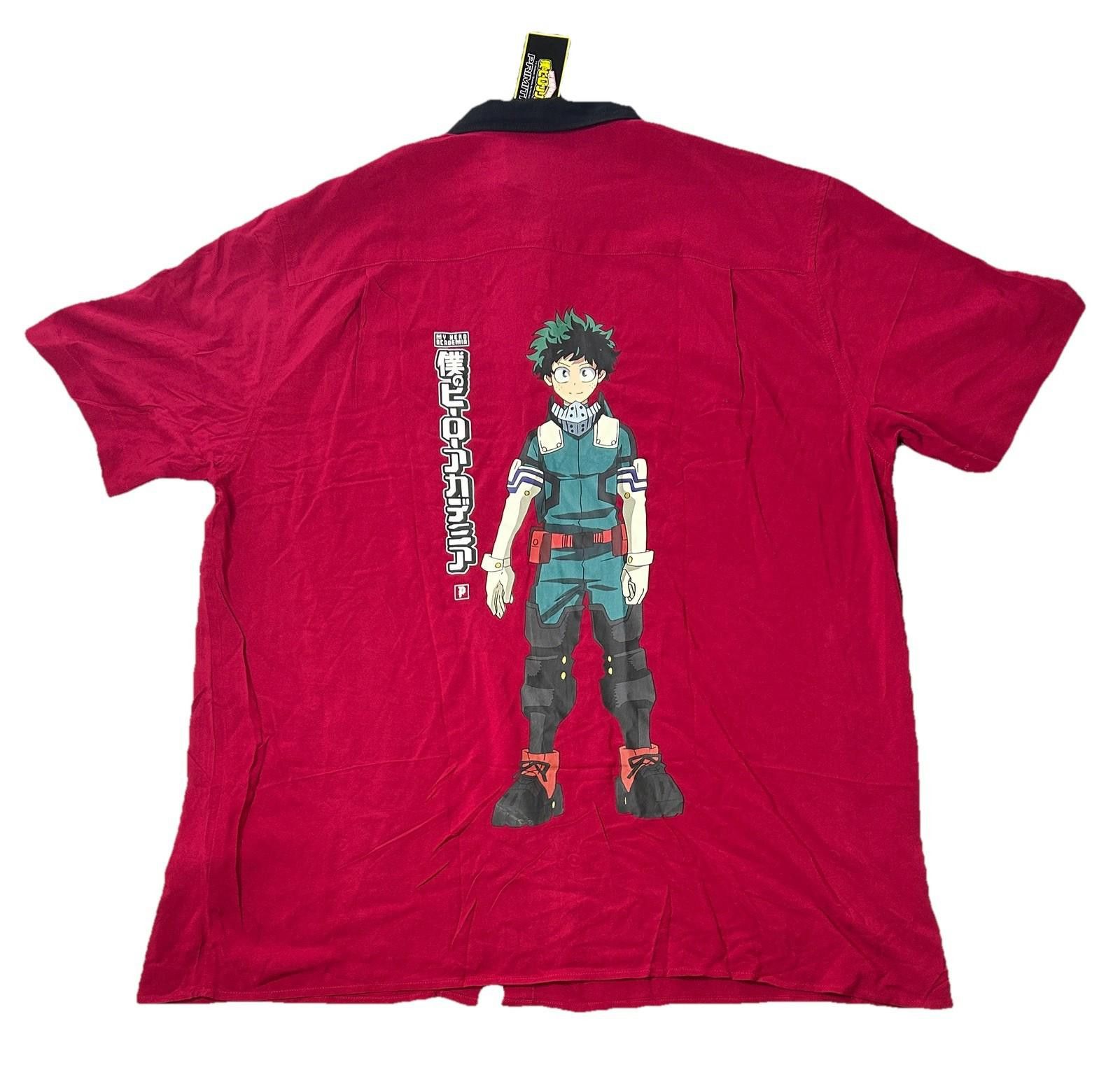 Other Primitive x My Hero Academia Red Button Up Men’s Extra Large Size US XL / EU 56 / 4 - 1 Thumbnail