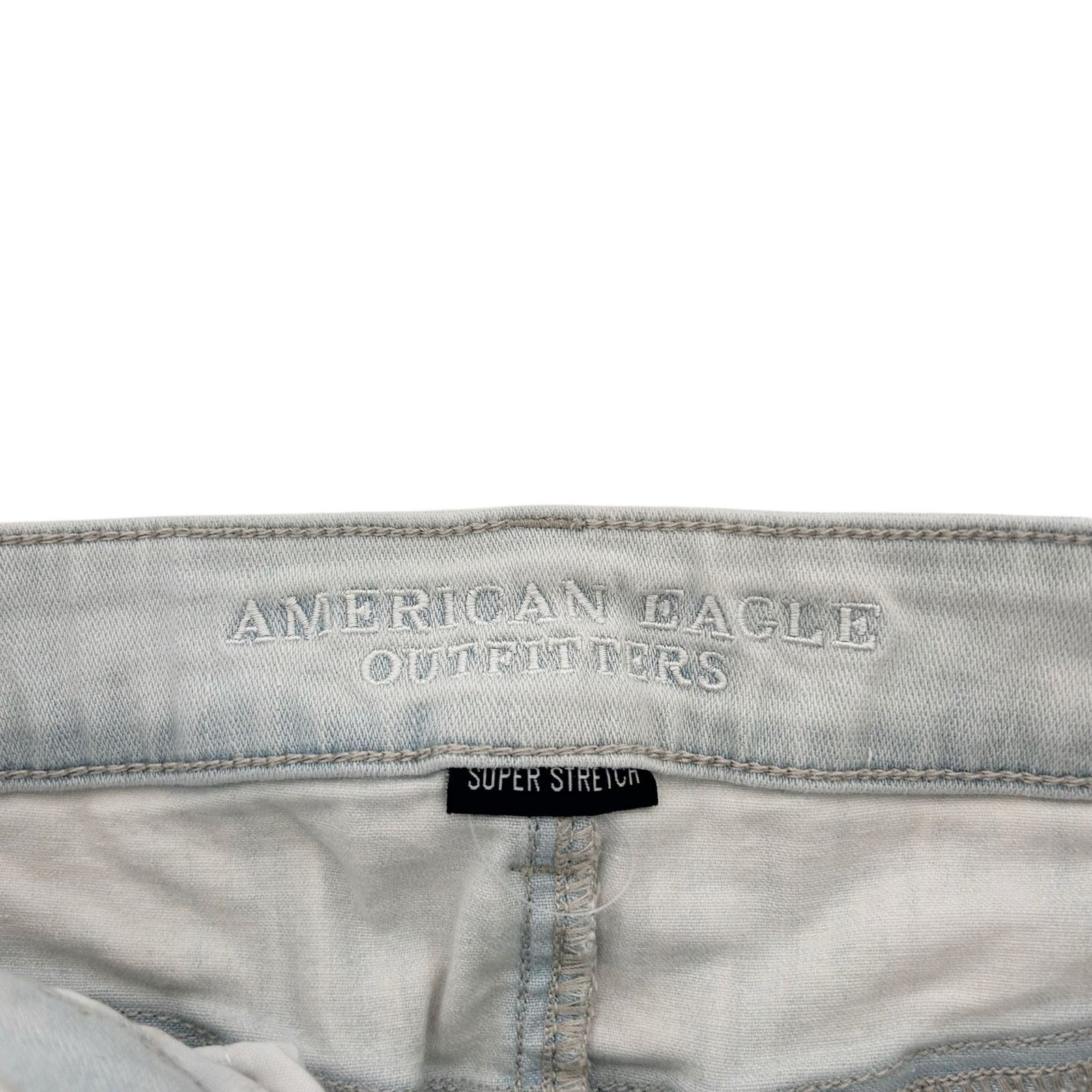 American Eagle Outfitters American Eagle Hi Rise Shortie Jean Shorts Sz 2 Size 26" / US 2 / IT 38 - 3 Thumbnail