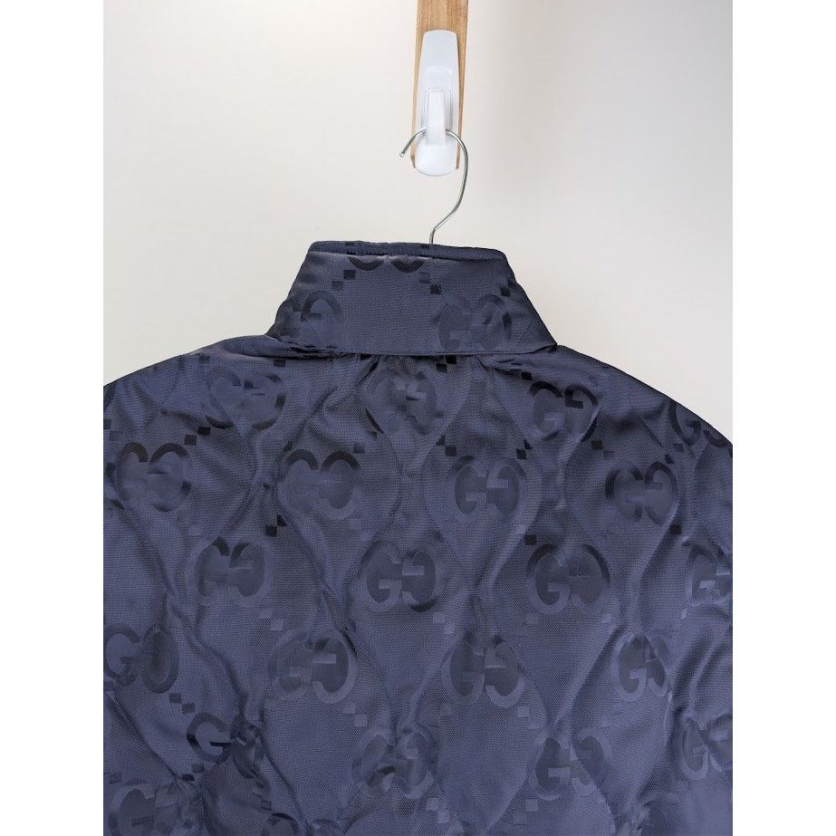 Gucci o1rshd1 Nylon Canvas GG Jumbo Gilet in Navy Size US M / EU 48-50 / 2 - 17 Thumbnail