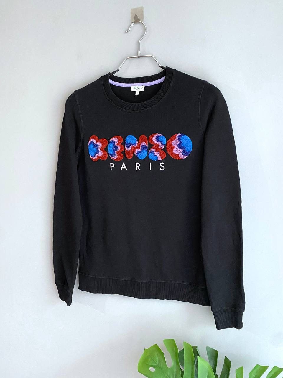 Kenzo Kenzo Paris Floral Print Women's Black Sweatshirt, Size S Size S / US 4 / IT 40 - 2 Thumbnail