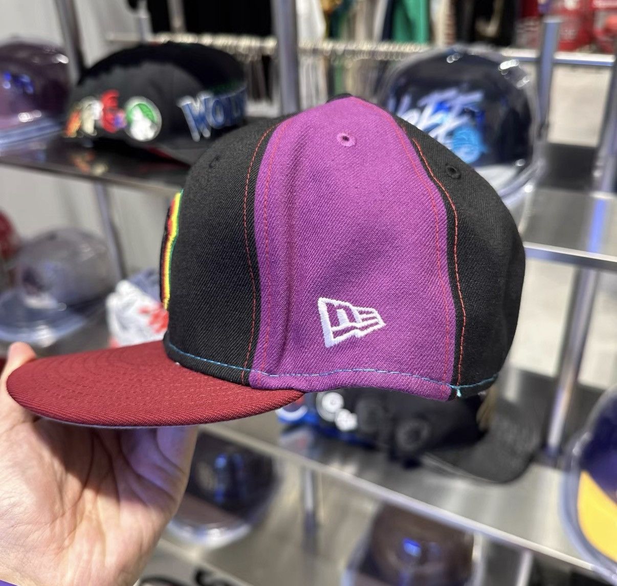 New Era New Era MLB New York Block Flat Brim Baseball Cap J32 Size ONE SIZE - 2 Thumbnail