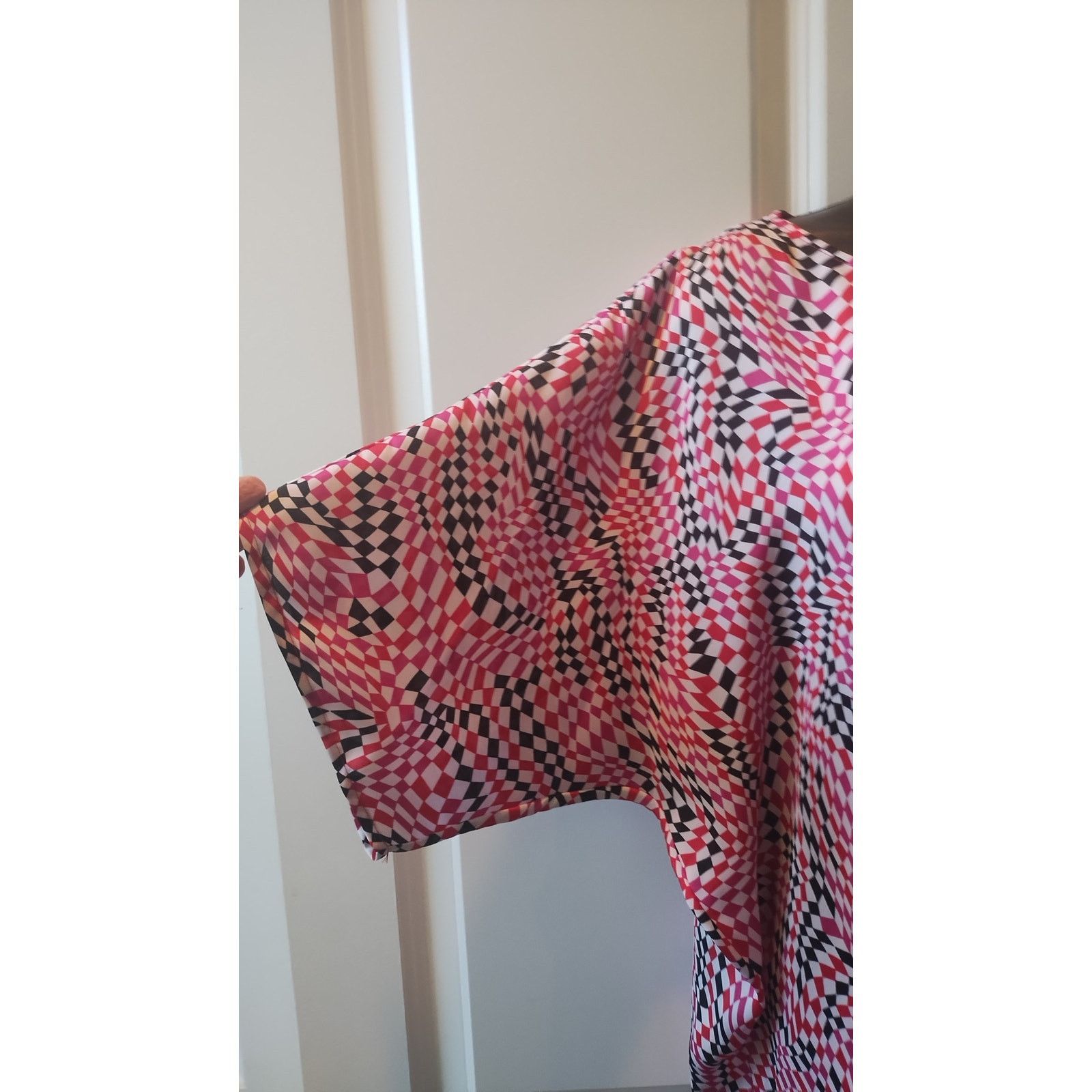 Michael Kors MICHAEL KORS Blouse Multicolor Abstract Print SZ L Size L / US 10 / IT 46 - 3 Thumbnail
