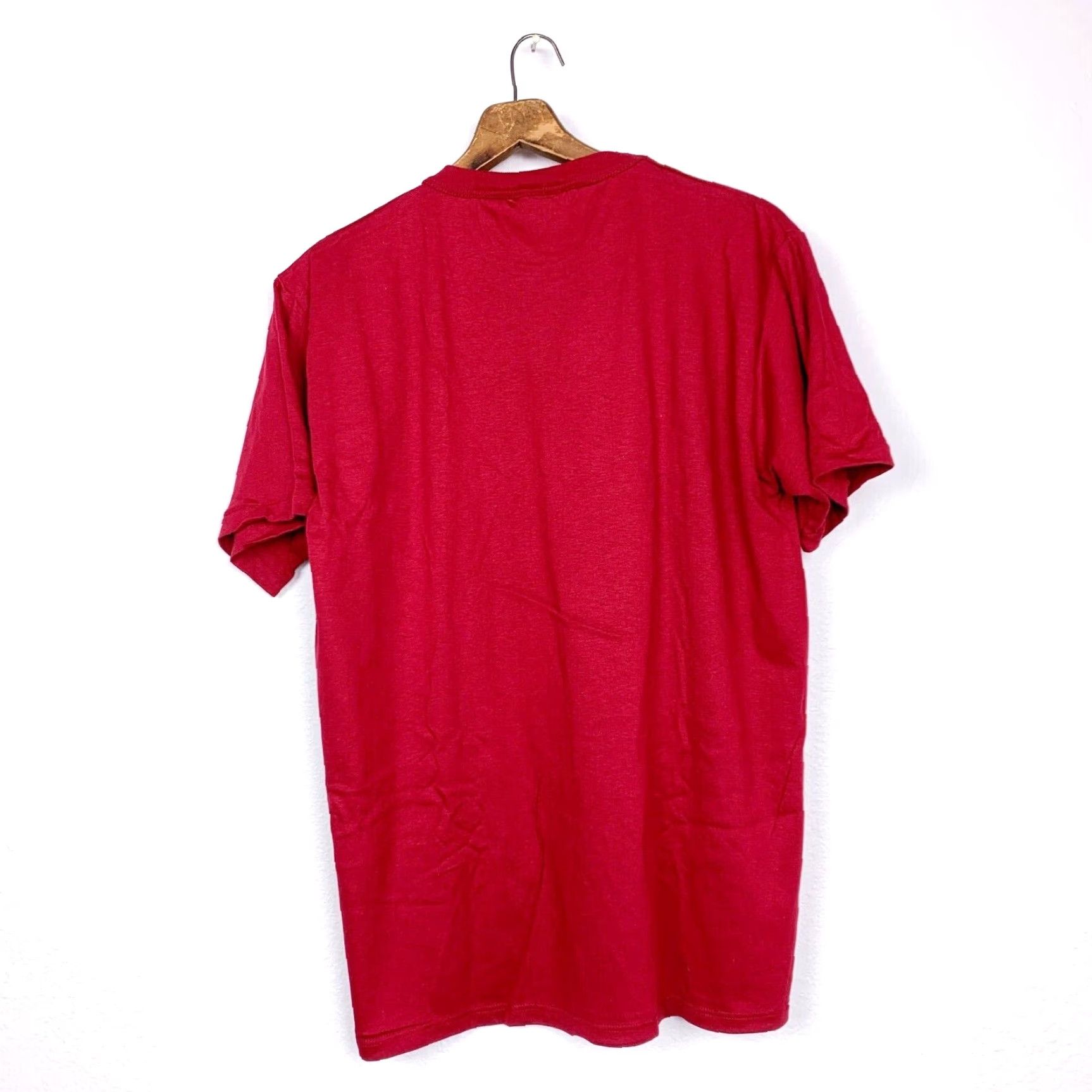 Russell Athletic VINTAGE Russell Athletic T-Shirt Unisex Large Red 90s Deadstock Short Sleeve Cotton Basic Tee USA L Mens Womens Boys Girls Size US L / EU 52-54 / 3 - 6 Thumbnail