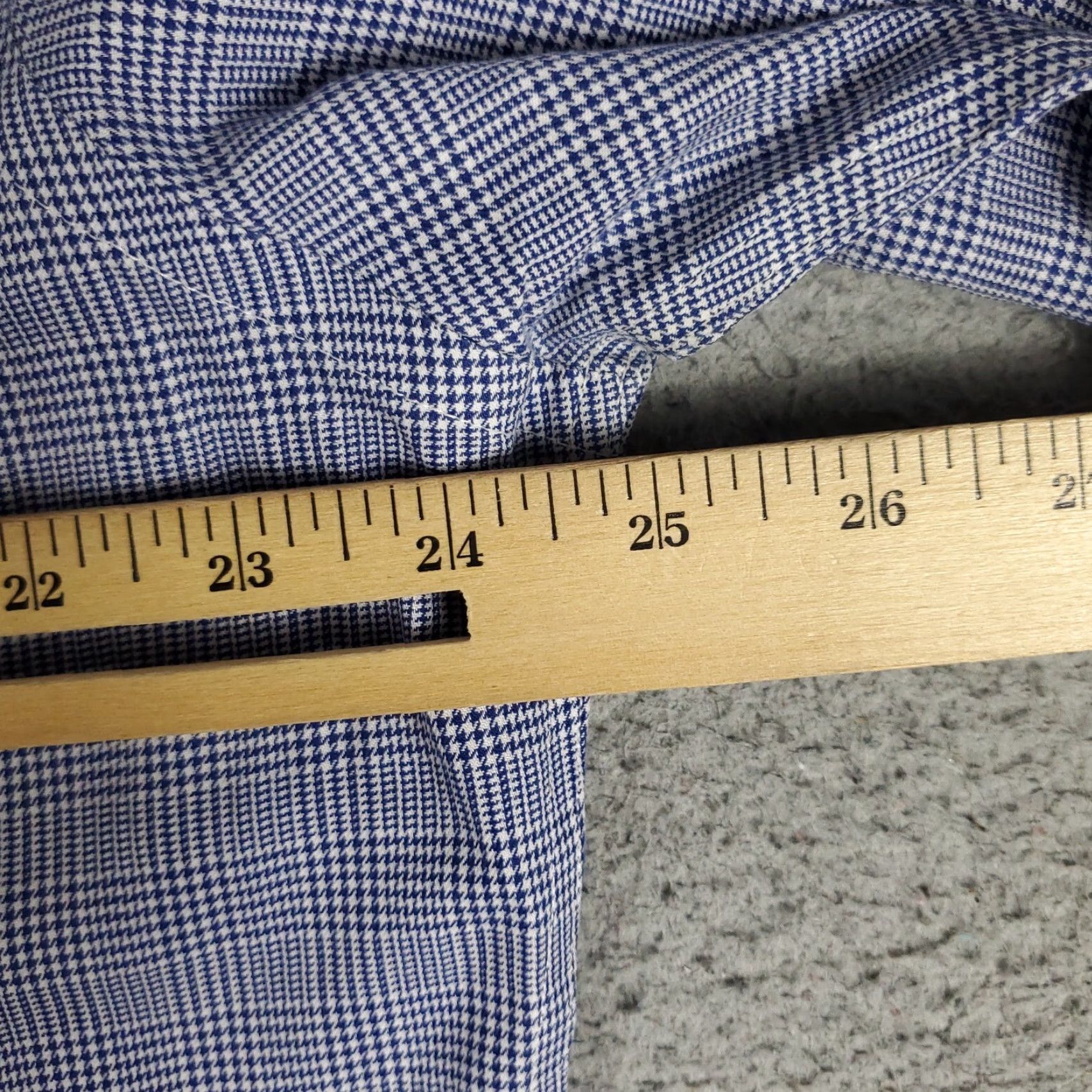 Brooks Brothers Brooks Brothers Dress Shirt Mens 17 Blue Plaid Long Sleeve Button Up Regular Fit Size 46R - 7 Thumbnail