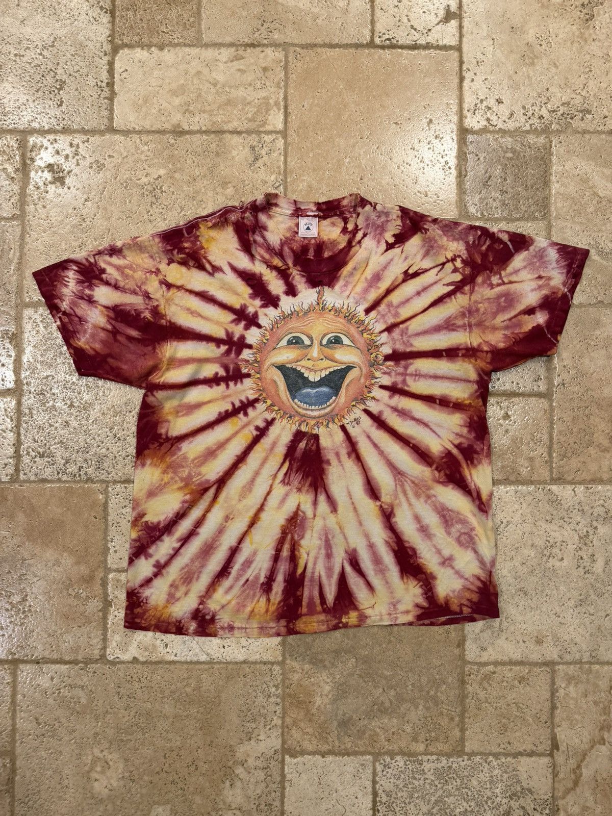 Vintage Vintage Grateful Dead Psychedelic Sun Dubois Tie Dye T-Shirt Size US XL / EU 56 / 4 - 3 Thumbnail